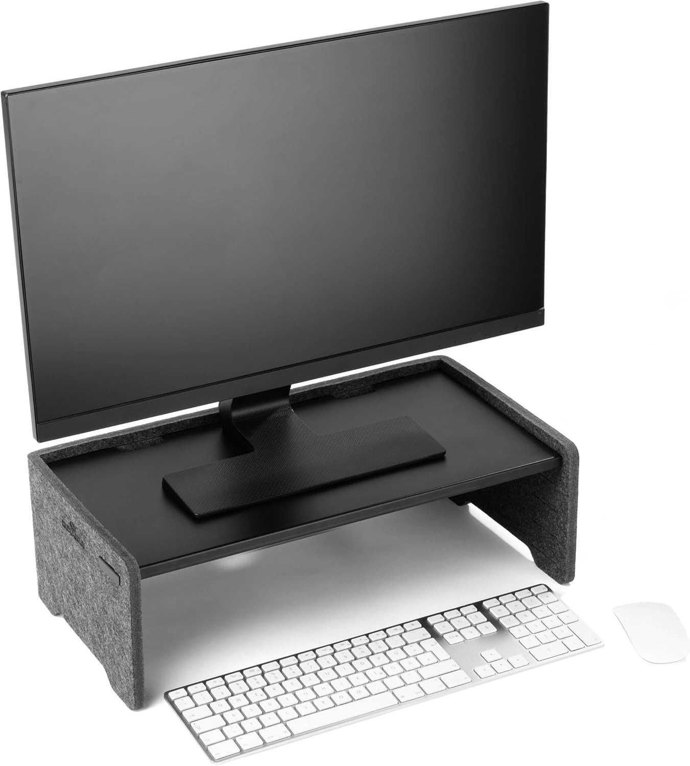 DURABLE Wandhalterung EFFECT, (Schreibtischaufsatz EFFECT für Monitore und Laptops, höhenverstellbar)