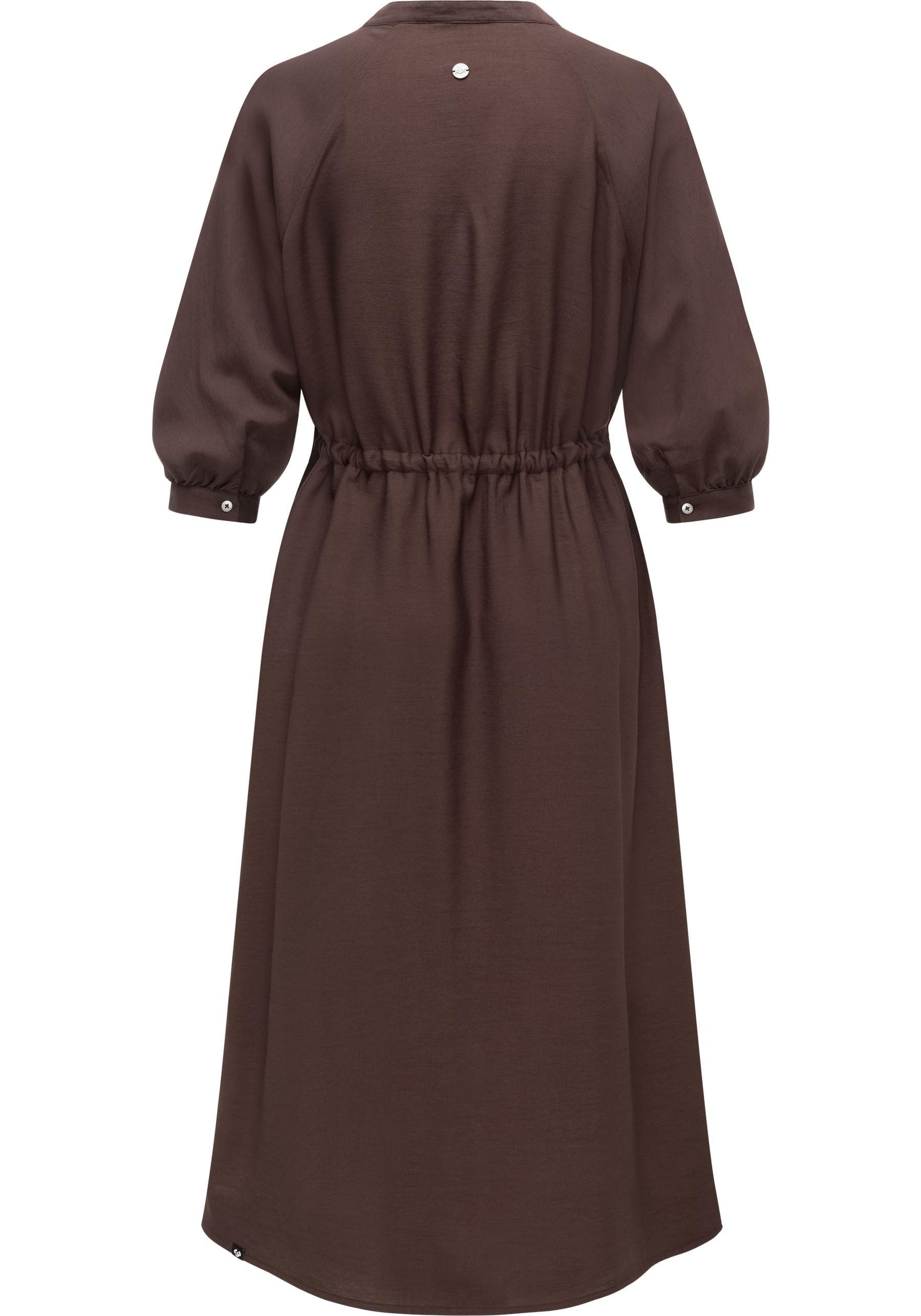 Ragwear Blusenkleid Trea Dress Modisches Damenkleid mit Taillengürtel