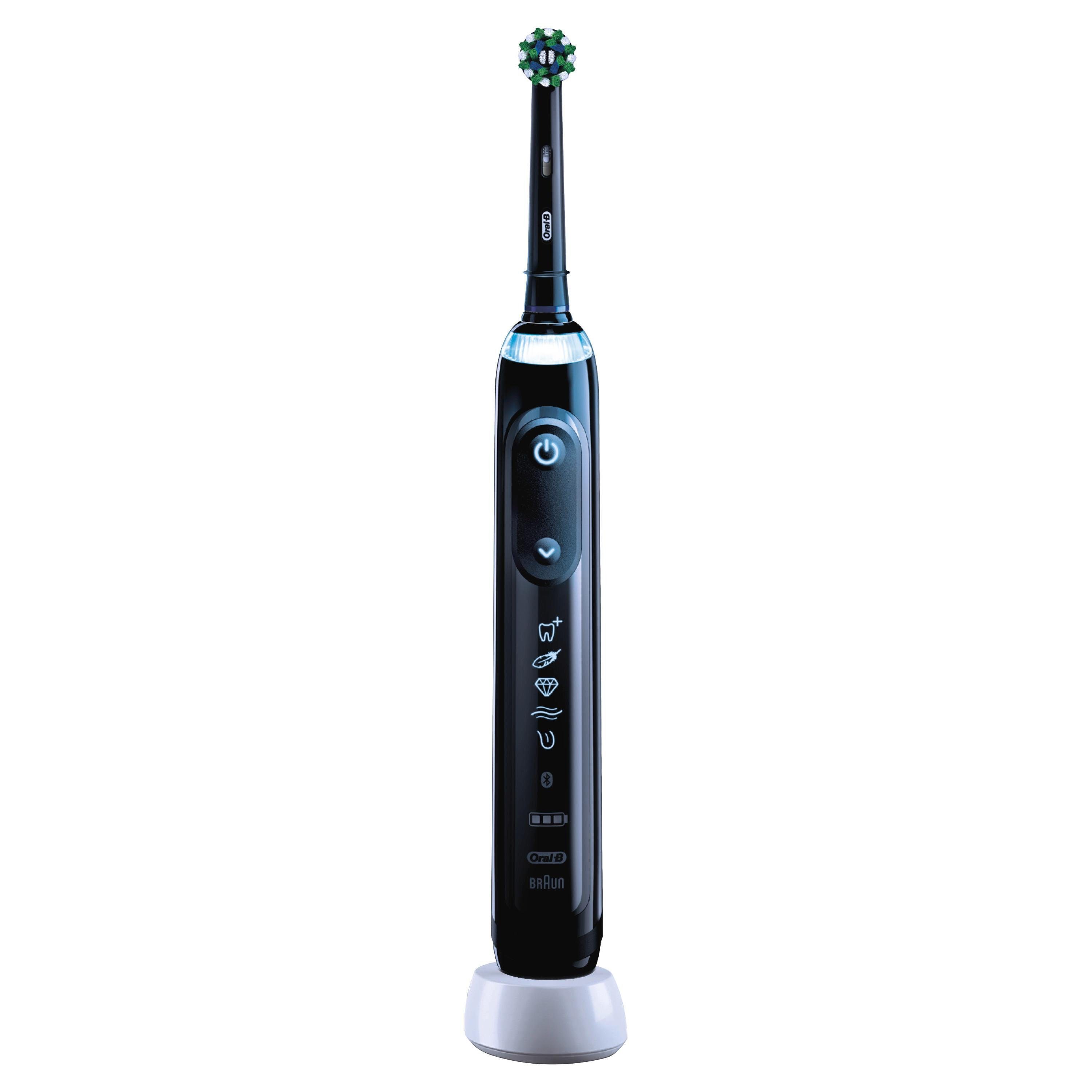 Oral-B Elektrische Zahnbürste Genius X, Mit KI & Putztechnikerkennung, visuelle Andruckkontrolle, 6 Putzmodi