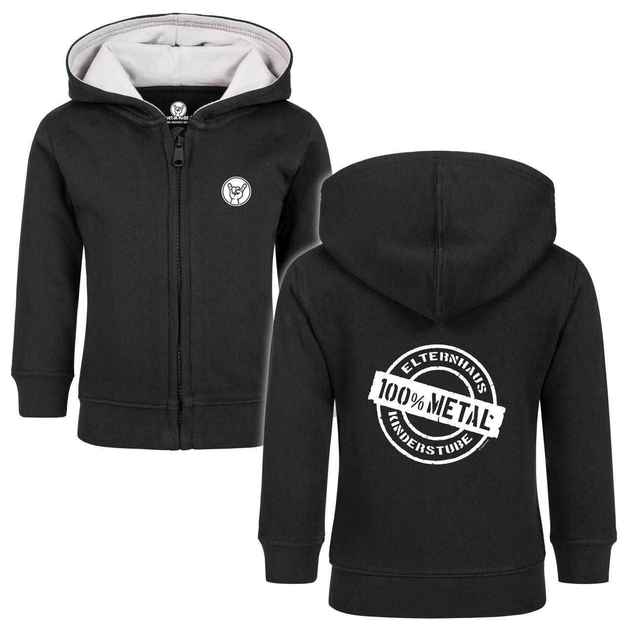 Kapuzensweatjacke mit Elternhaus: Metal Aufdruck für Babys (0–24 M)