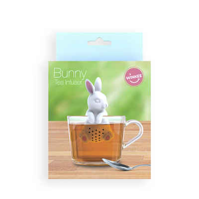Winkee Teesieb Hase - Bunny, Silikon, (Tee-Ei, lebensmittelecht), hitzebeständig bis 200°C, ca. 8 cm hoch