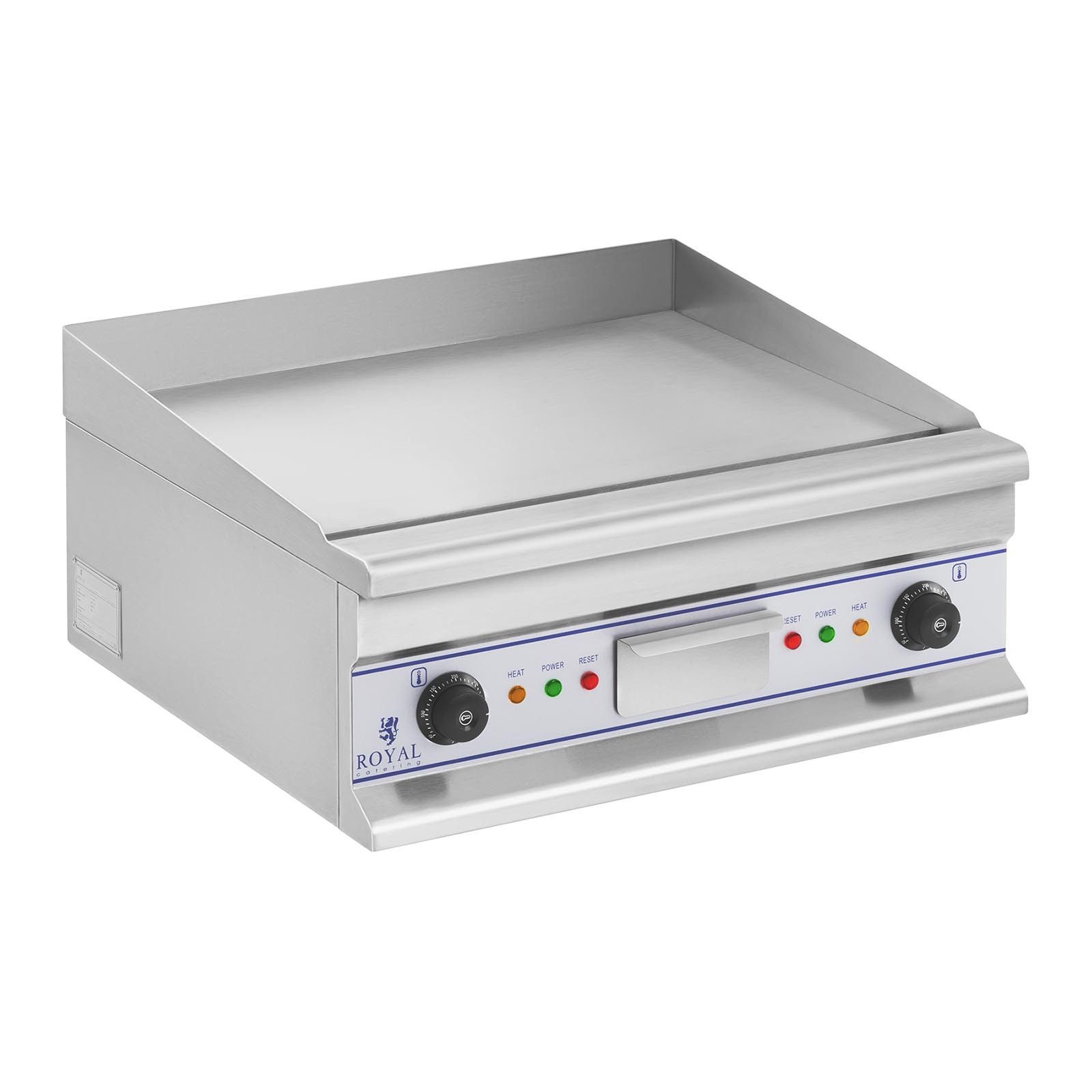 Royal Catering Elektrogrill Kontaktgrill Einzel Doppel Elektro Grillplatte Bräter Griddleplatte, 8000 W, 400 V