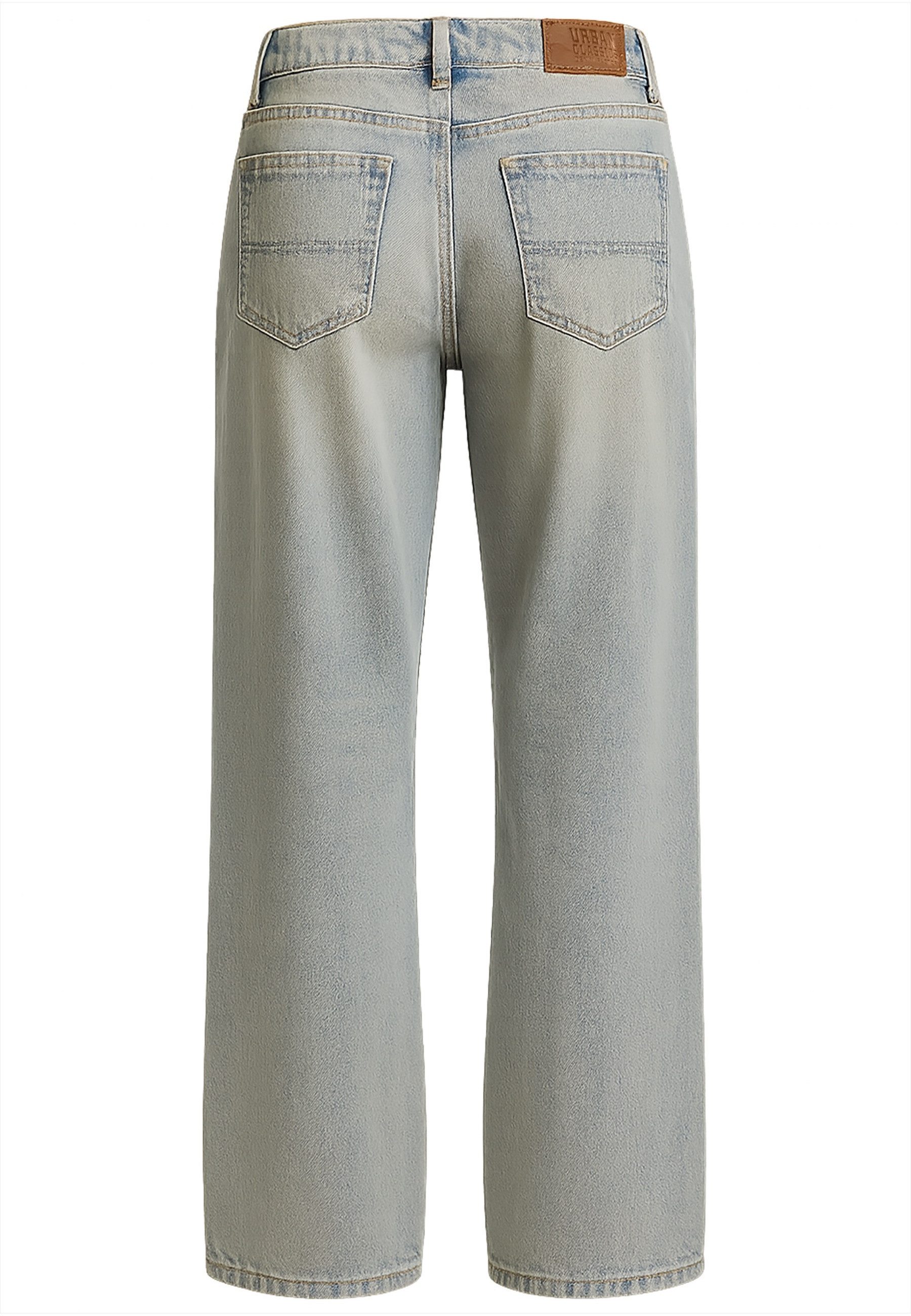 URBAN CLASSICS Bequeme Jeans Urban Classics Ladies Low Waist Baggy Fit Denim
