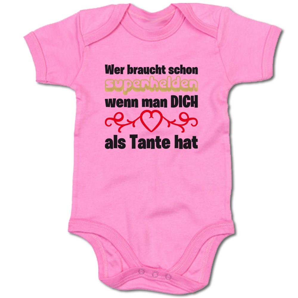 Ggraphics Kurzarmbody »Baby Body Wer braucht schon Superhelden, wenn