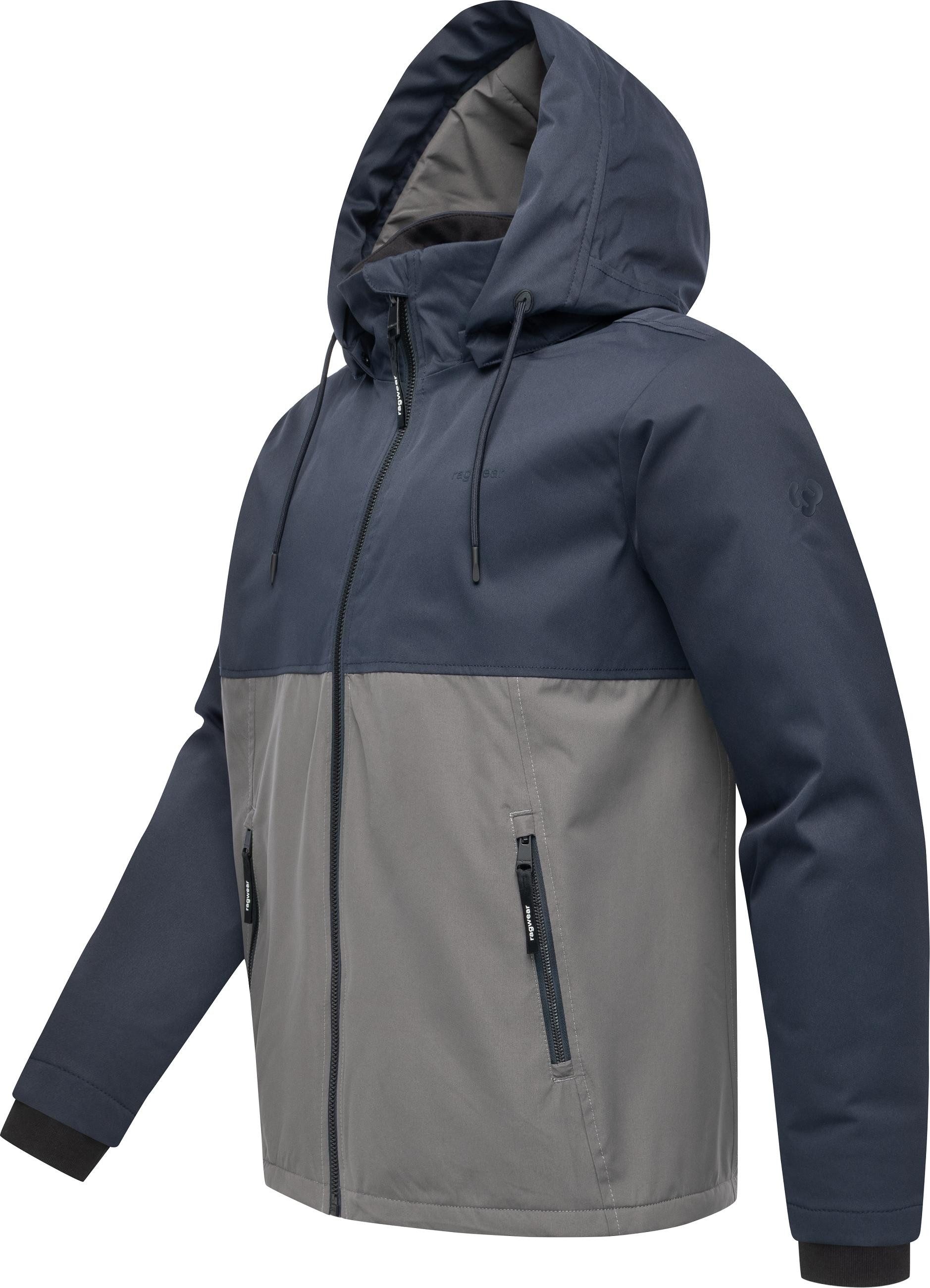 Ragwear Funktionsjacke Roaan Wasserdichte leichte Winterjacke mit Kapuze