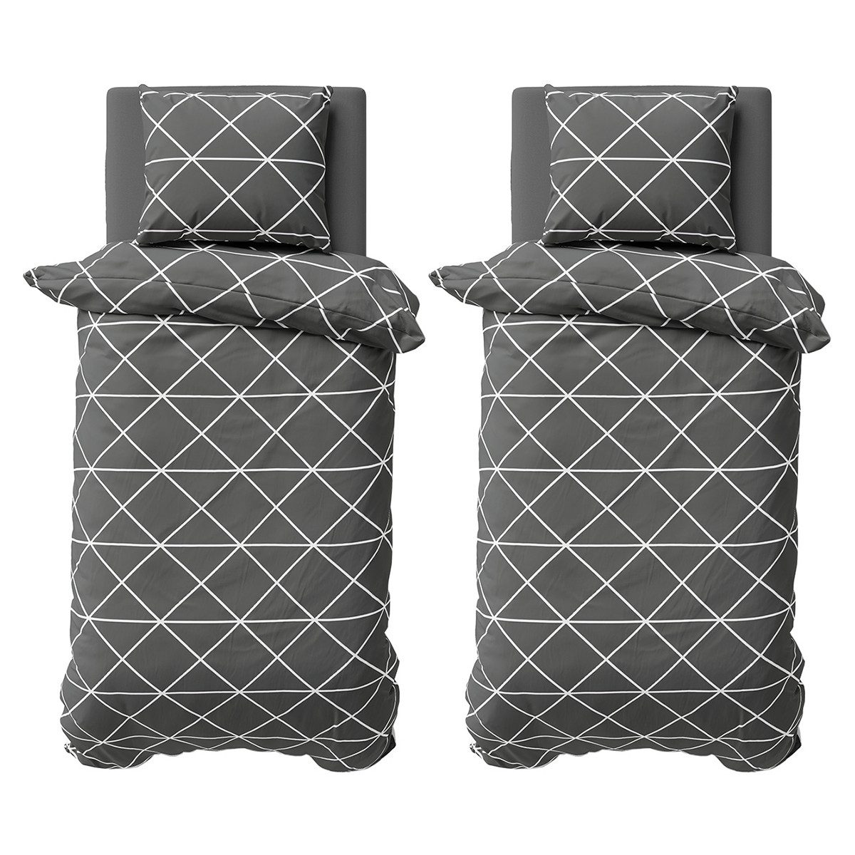 Visaggio Bettwäsche Triangel Baumwolle 135x200, 155x220 günstig online kaufen