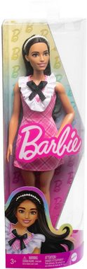 Barbie Anziehpuppe Fashionistas mit schwarzem Haar und Karokleid