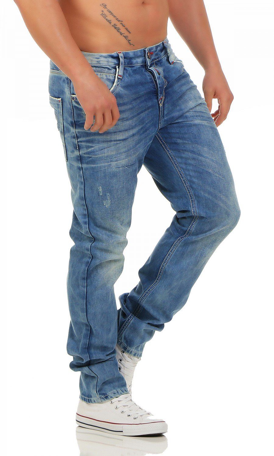 Cipo & Baxx Regular-fit-Jeans Cipo & Baxx C-1068 Regular Fit Herren Jeans günstig online kaufen