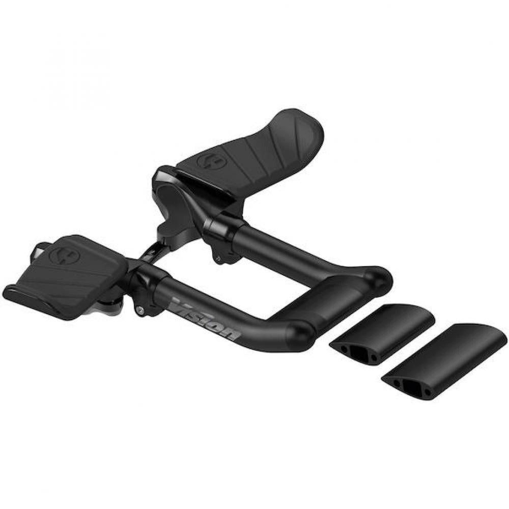 Vision Fahrradlenker Vision Lenkeraufsatz Metron Mini Clip-On Bar 175 mm Schwarz - aerodyna