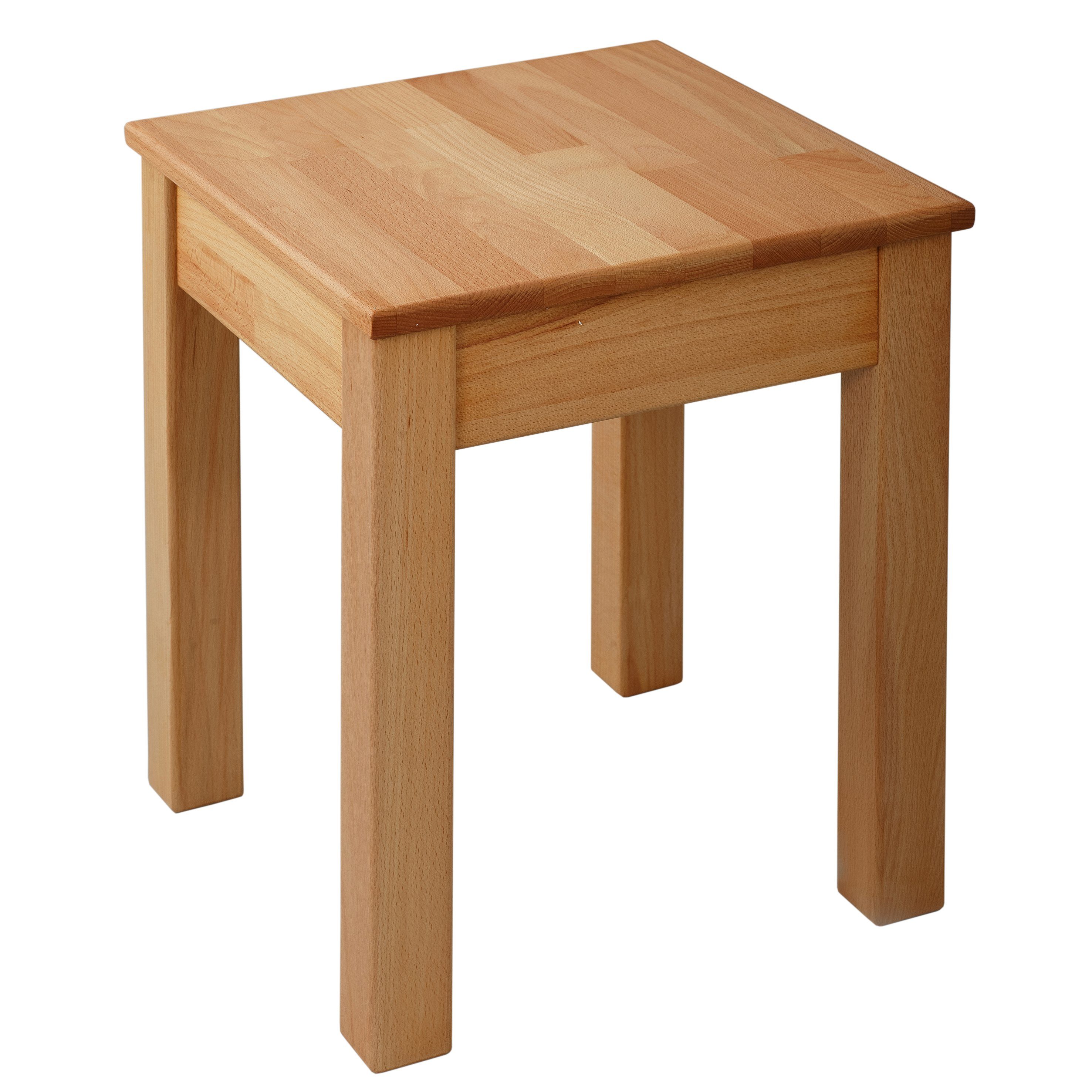 Krok Wood Hocker 1x Hocker Tomas aus Massivholz günstig online kaufen