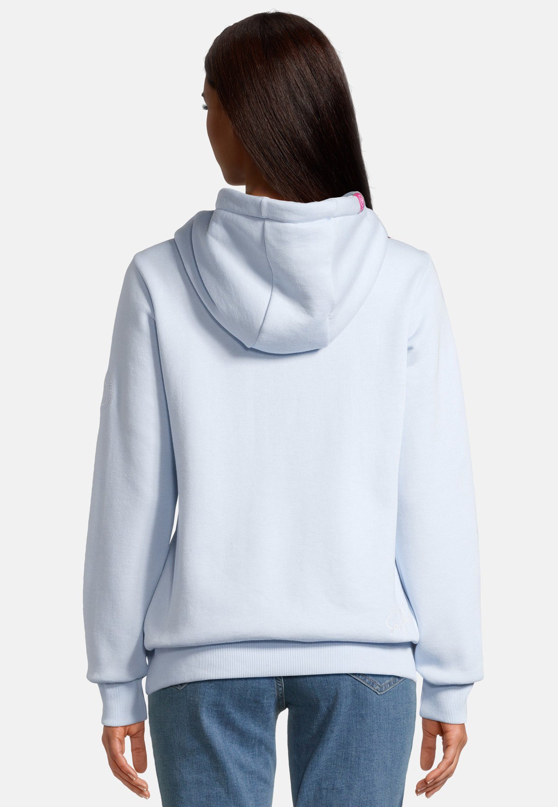 salzhaut Hoodie SÜNN Damen Tailliert salzhaut Kapuzenpullover – bequemer Fit und nordisch klares Design – Bild 5 von 5