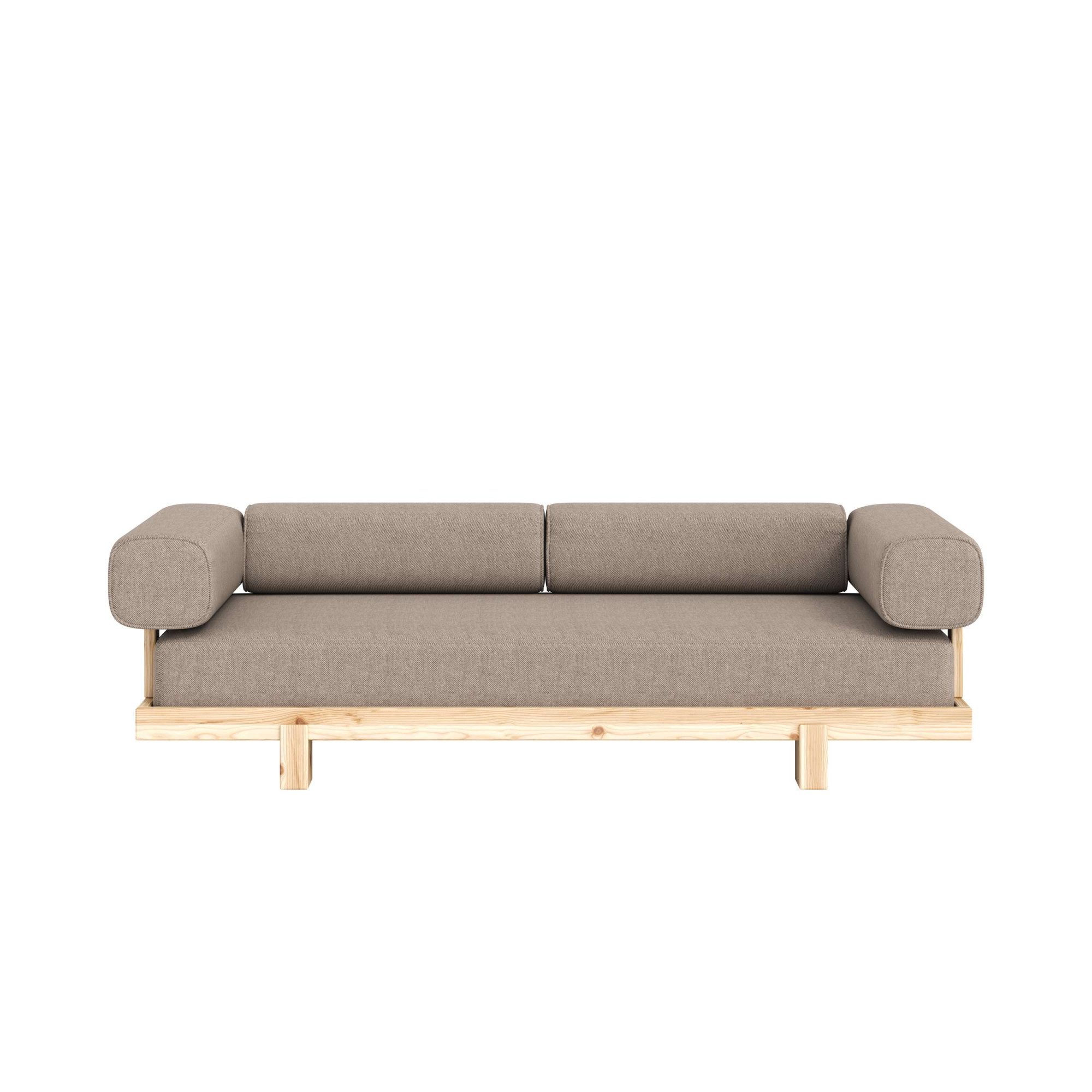 Karup Design Schlafsofa Stay Sofa Bed, Schlafsofa mit Boxspring, 3 Sitzer, Bettfunktion, Boxspring-Matratze mit Sprungfedern, Made in Europe
