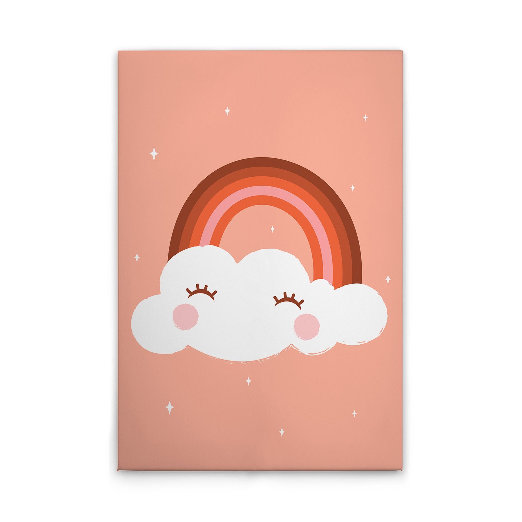 Tadessi Leinwandbild Leinwandbild Einhorn Rosa Wolke M1-No.51498, Keilrahmen in Rosa Weiß-, Fantasy