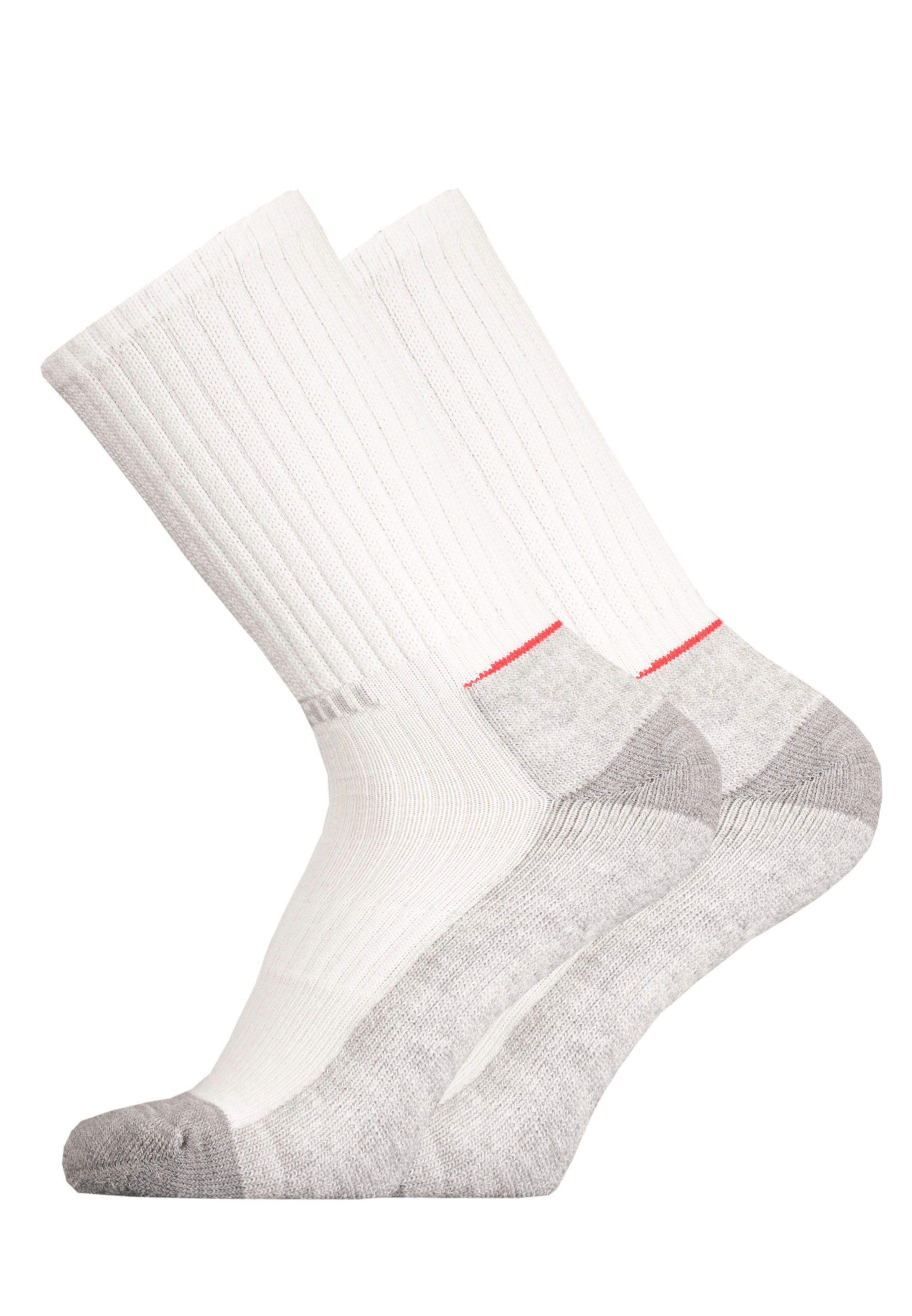UphillSport Socken VIRVA 2er Pack (2-Paar) mit Elasthan-Grip weiß