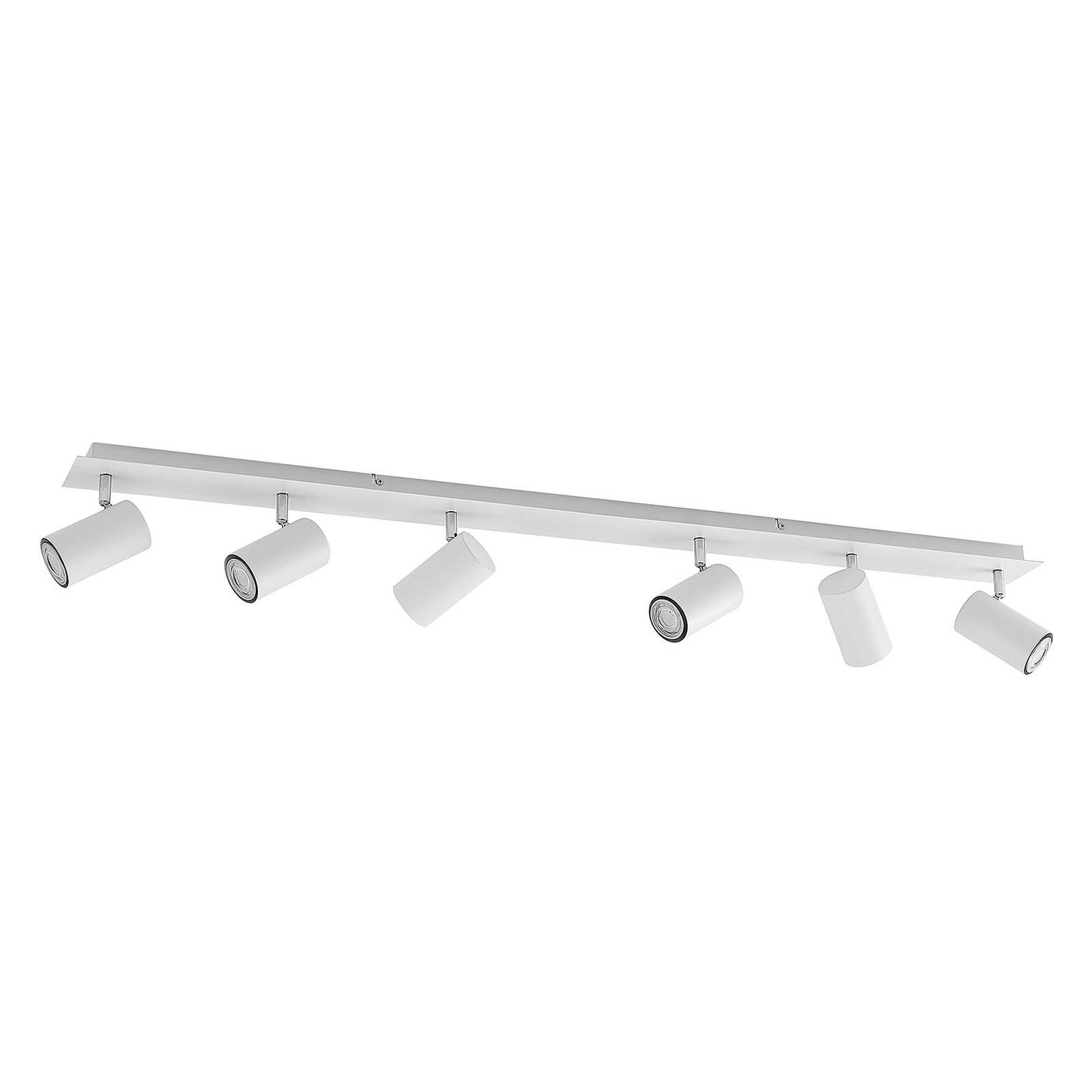 Lindby Deckenstrahler Joffrey, 116 cm, weiß, 6-flg., GU10 günstig online kaufen