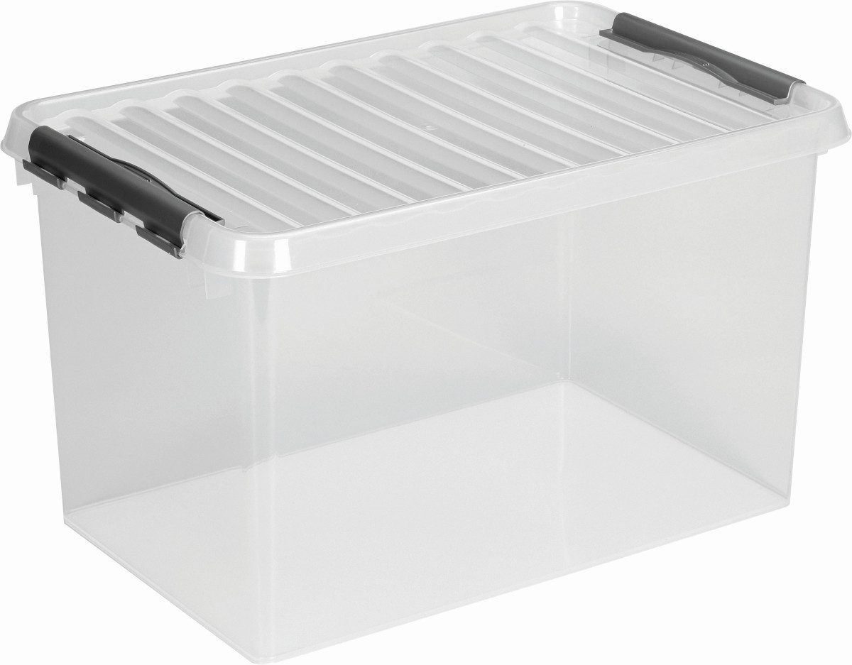 Sunware Aufbewahrungsbox Aufbewahrungsbox mit Deckel 72 Liter Kunststoff 400x600x420mm transpar
