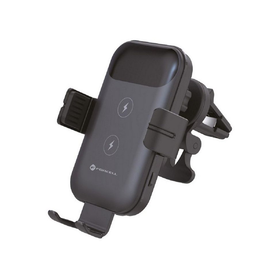 Forcell 15W Wireless Charging Autohalterung für das Lüftungsgitter Schwarz  Smartphone-Halterung