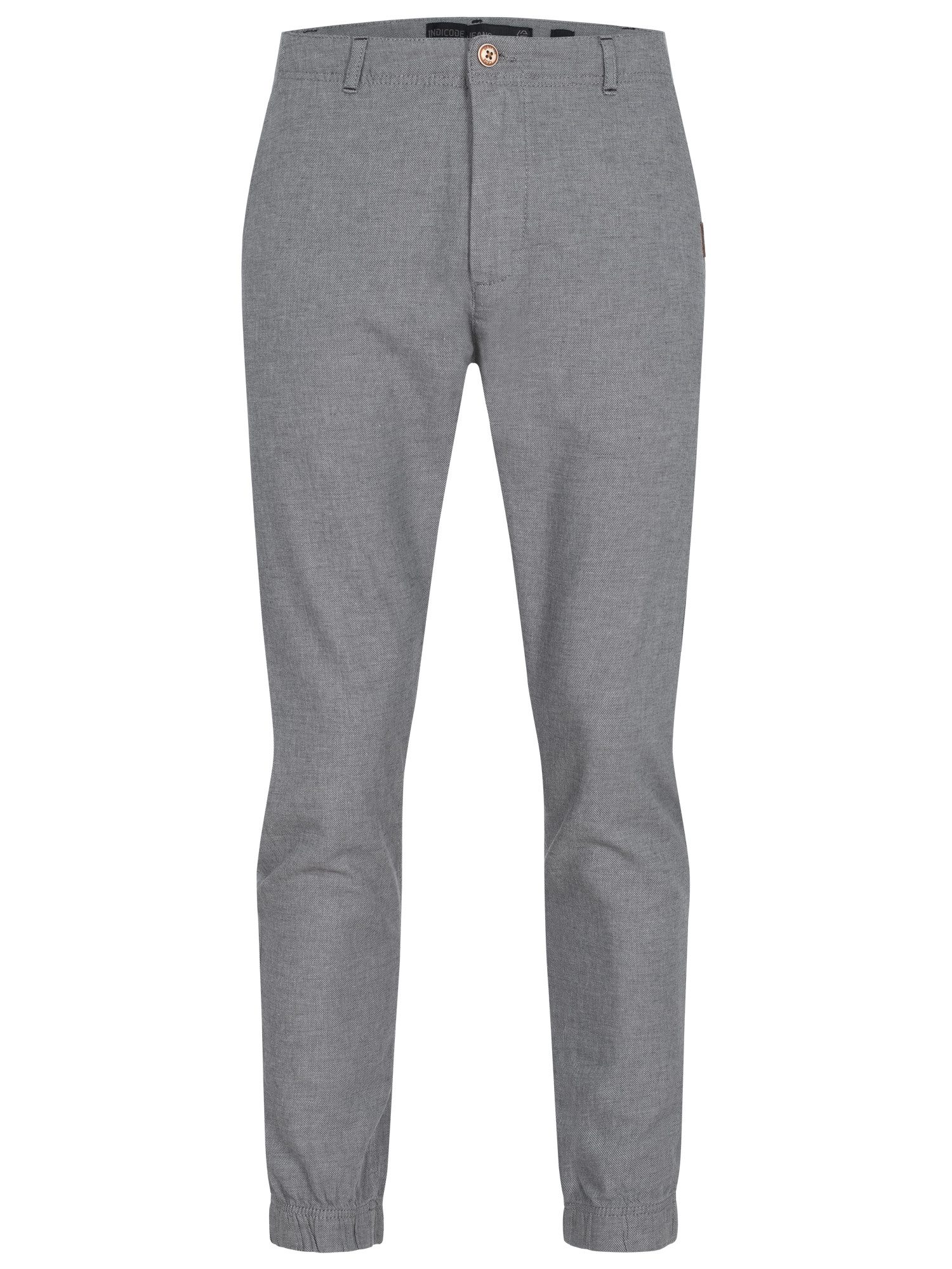 Indicode Leinenhose Blnda samt dekorativem Gürtel günstig online kaufen