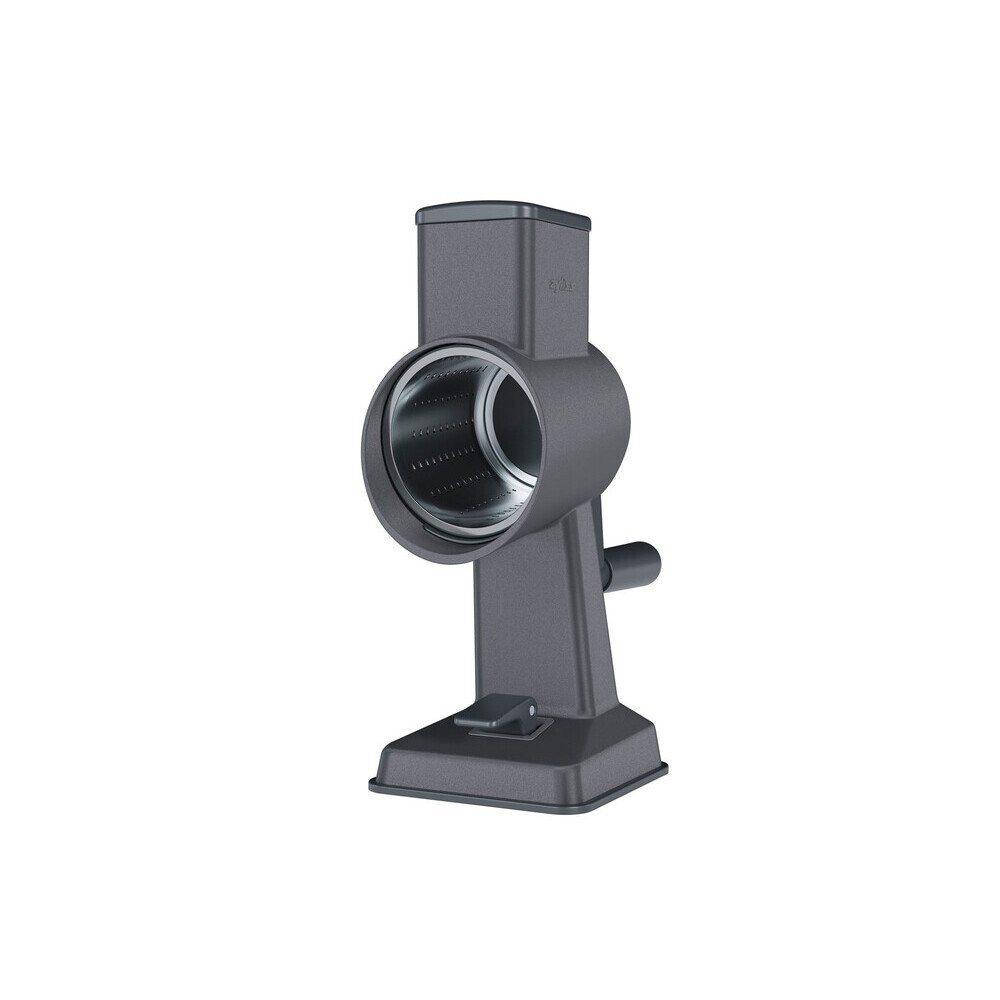 zyliss Trommelreibe Trommelreibe 4-tlg. Gourmet schwarz, Aluminiumguss, (1-St), Aluminium, schwarz, nicht spülmaschinengeeignet