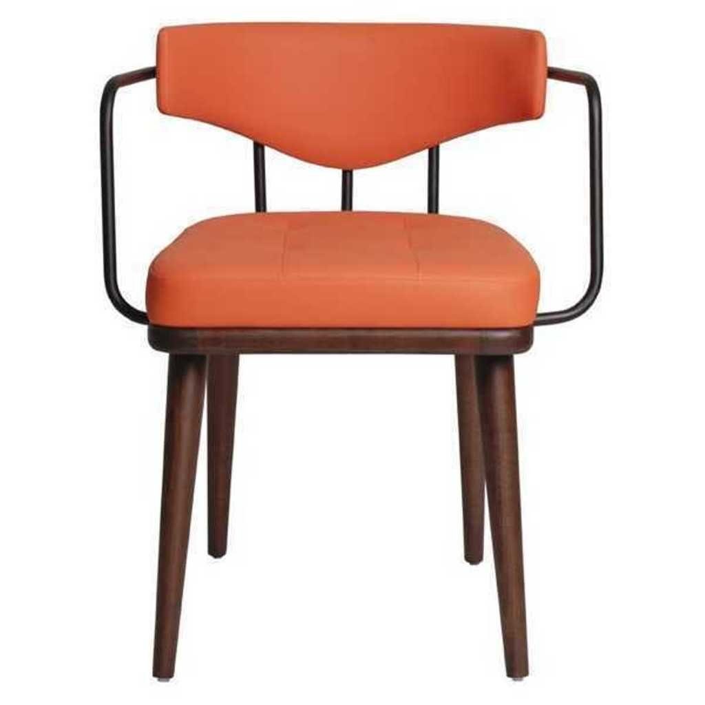 JVmoebel Esszimmerstuhl Lehnstuhl St), Oranger in 1-Sitzer Designer (1 Europa Made Moderner Armlehnen Einsitzer Stuhl