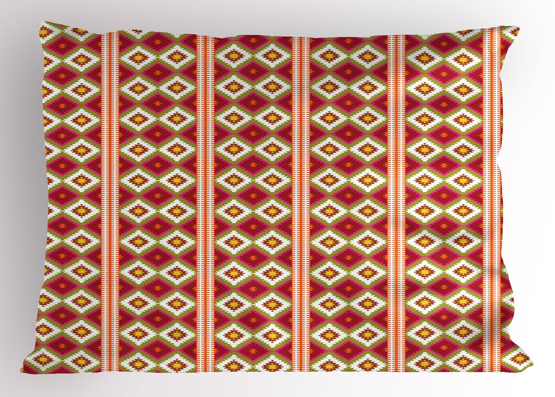 Kissenbezüge Dekorativer Standard King Size Gedruckter Kissenbezug,  Abakuhaus (1 Stück), Boho Oriental Türkisch Geometric