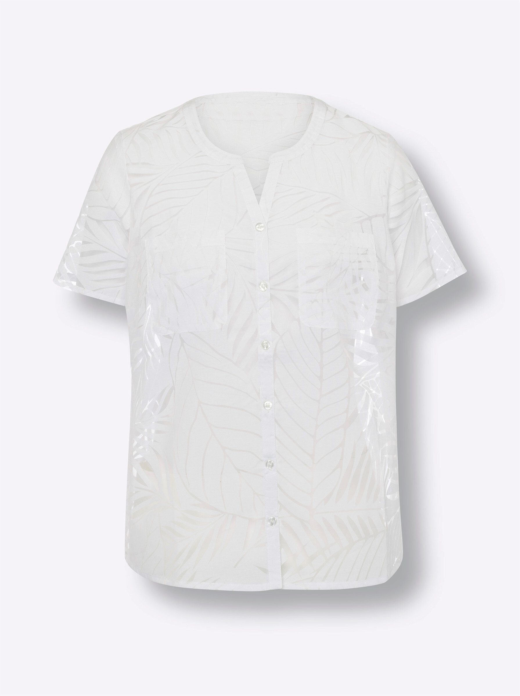 Klassische Bluse Kurzarm-Bluse Kurzarm