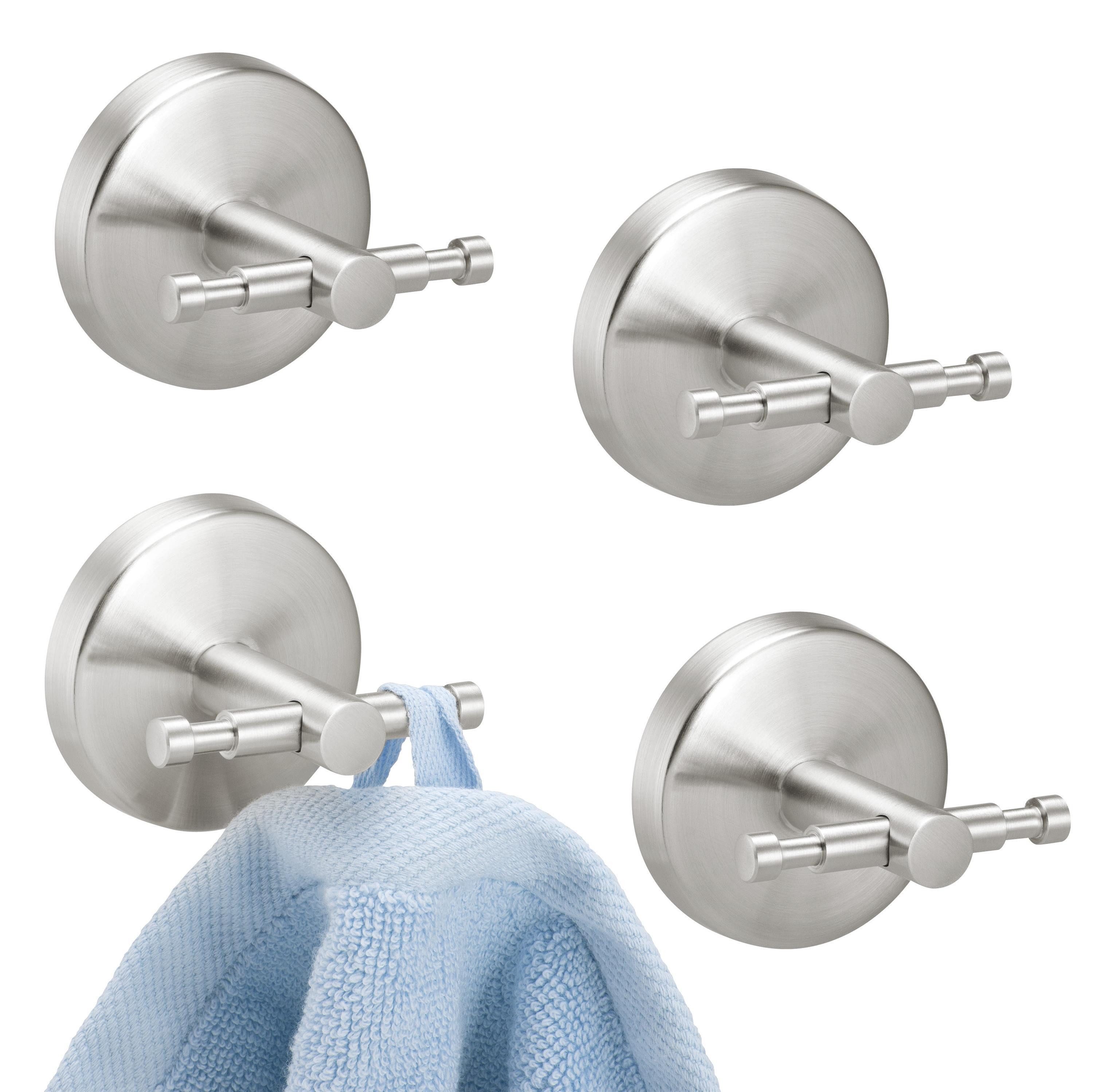 bremermann Wandhaken Bad-Serie PIAZZA - 4er Set, aus Edelstahl matt, (4-St)