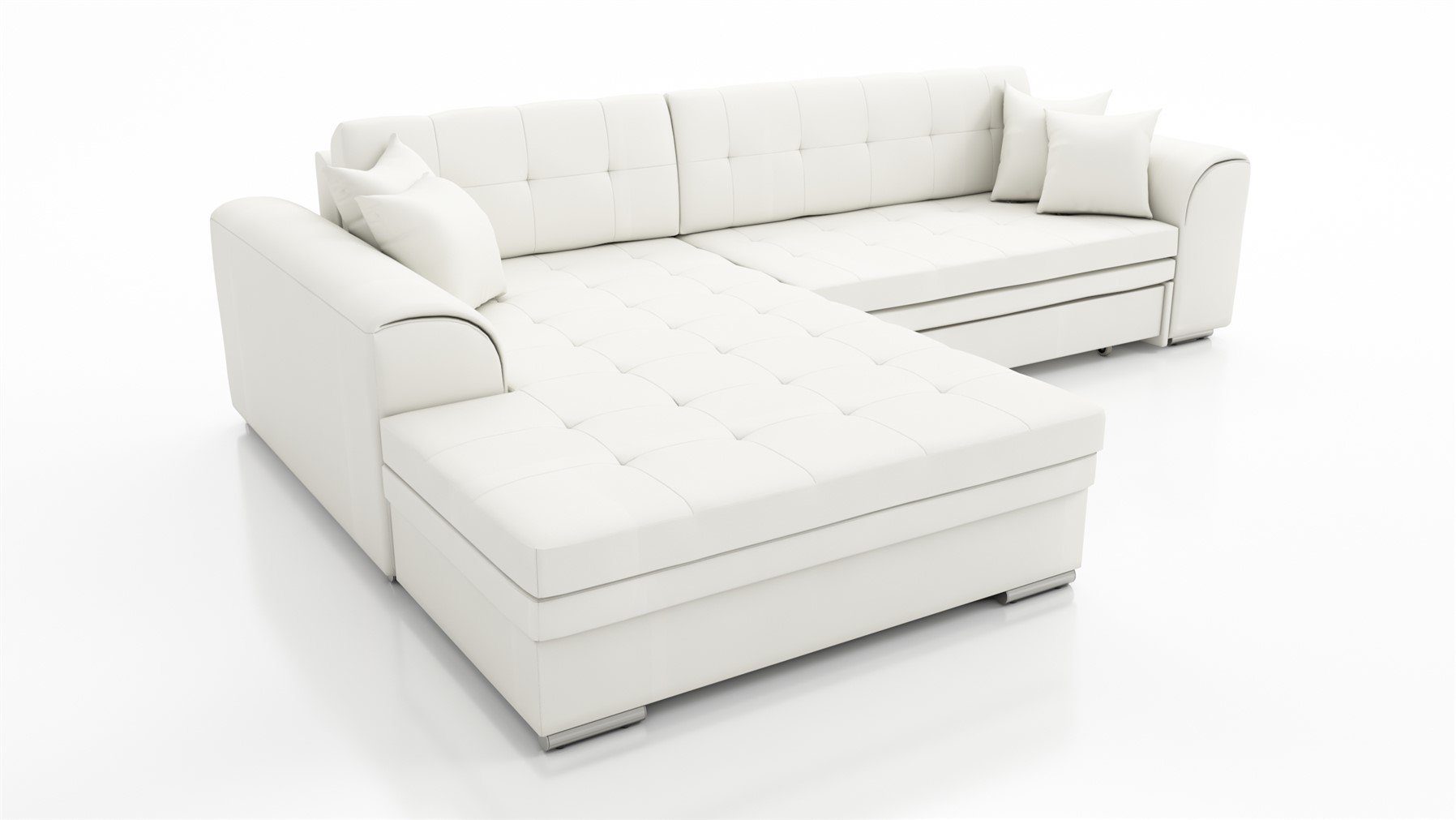 Fun Möbel Ecksofa Couchgarnitur SARRA Kunstleder/Stoff günstig online kaufen