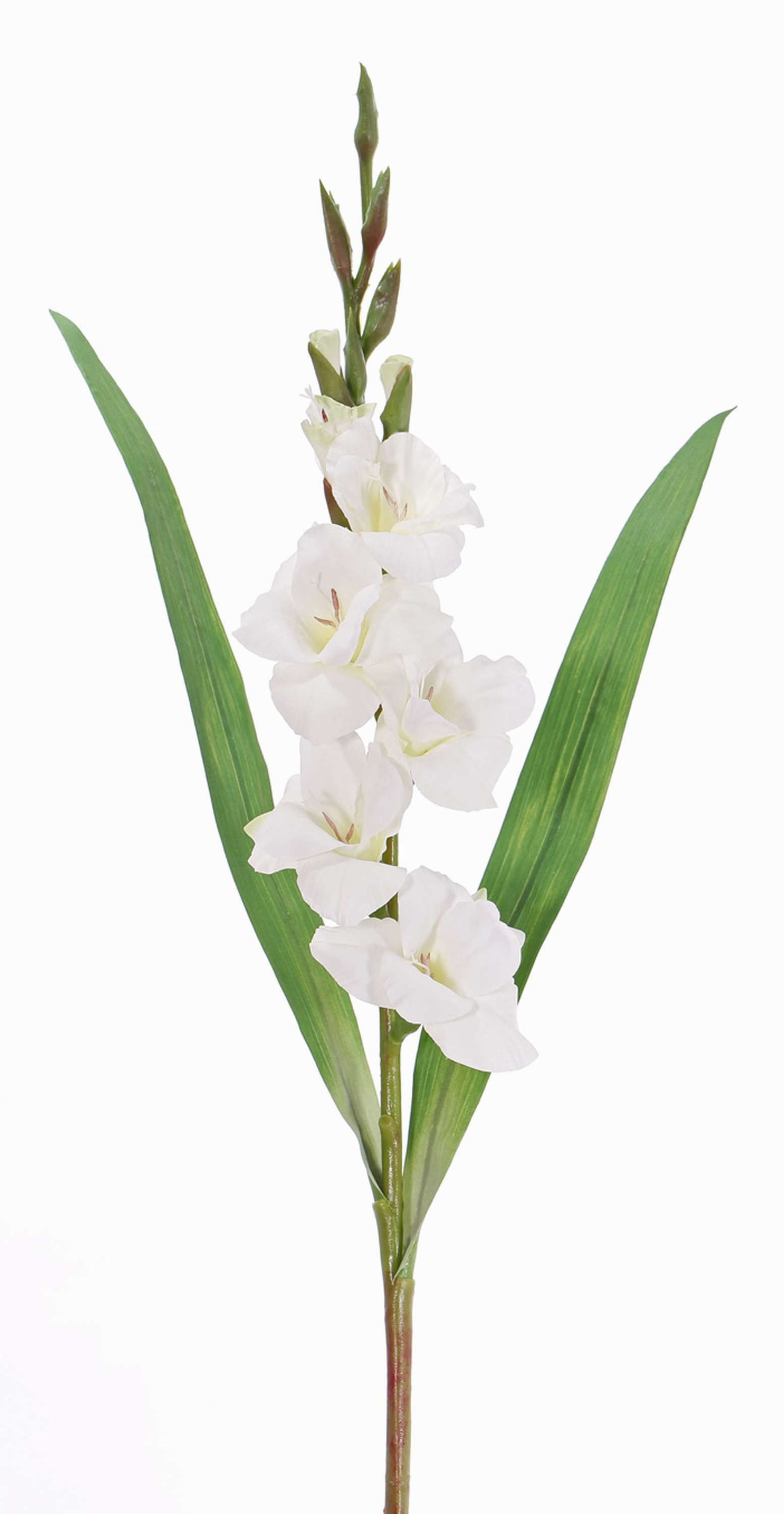 Kunstblume Künstliche Blume Gladiole ELEA, weiß, 85cm, Ø Gladiole, artplants, Höhe 80.0 cm