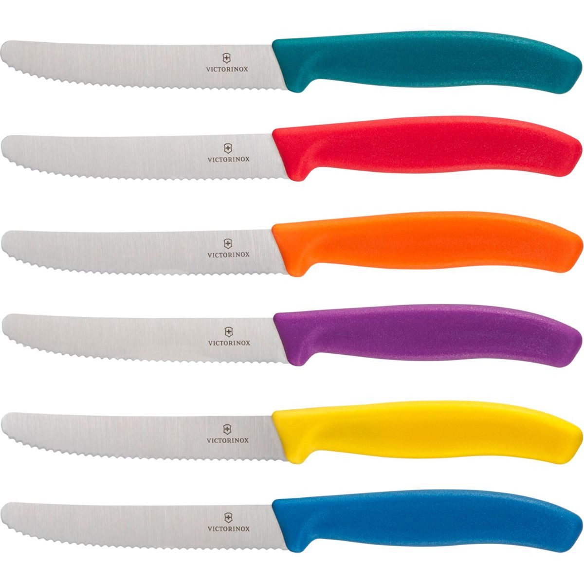 Victorinox Zubereitungsmesser Swiss Classic Tafelmesser 6tlg. Mehrfarbig