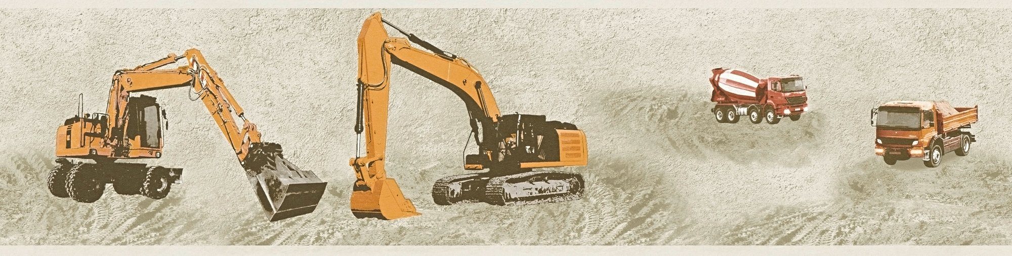 living walls Bordüre Little Stars, glatt, Motiv, abstrakt, naturalistisch, (1 St), Tapete Kinder Borte Kinderzimmer Schlafzimmer modern Flur Design Optik