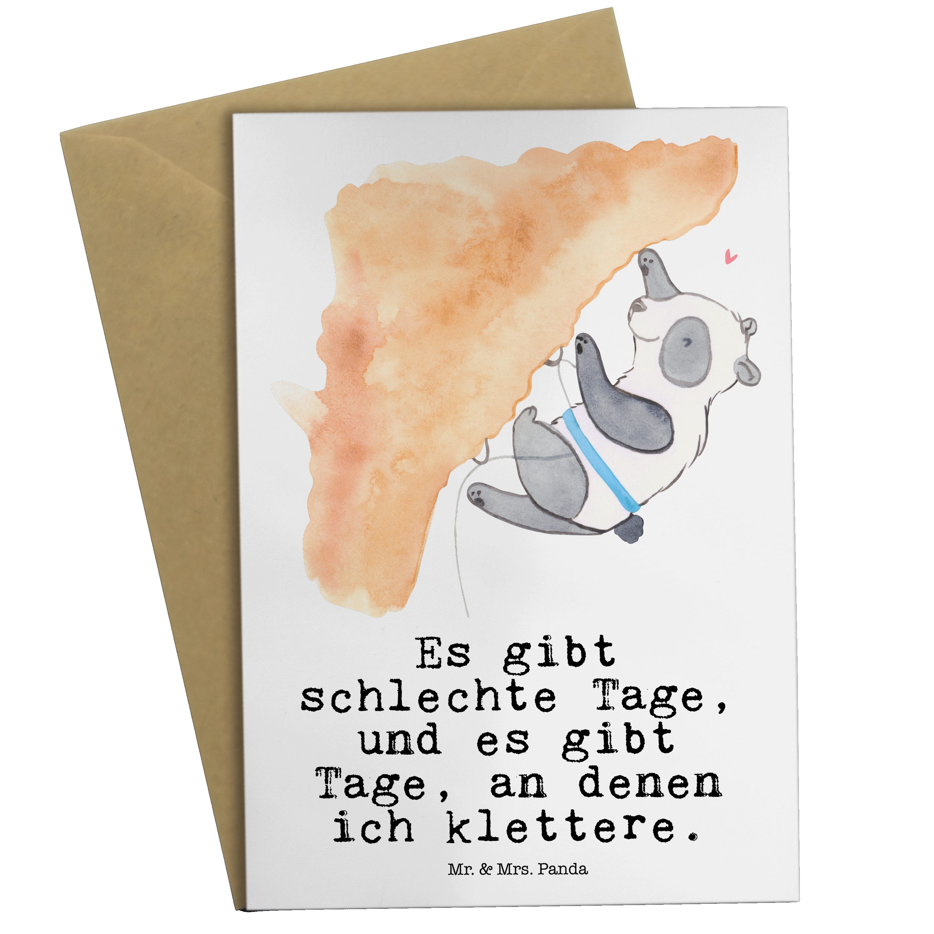 Geschenk, Grußkarte Hochzeitskarte, Mrs. Tage Panda Weiß Panda Mr. Klettern - - & Einladungskart