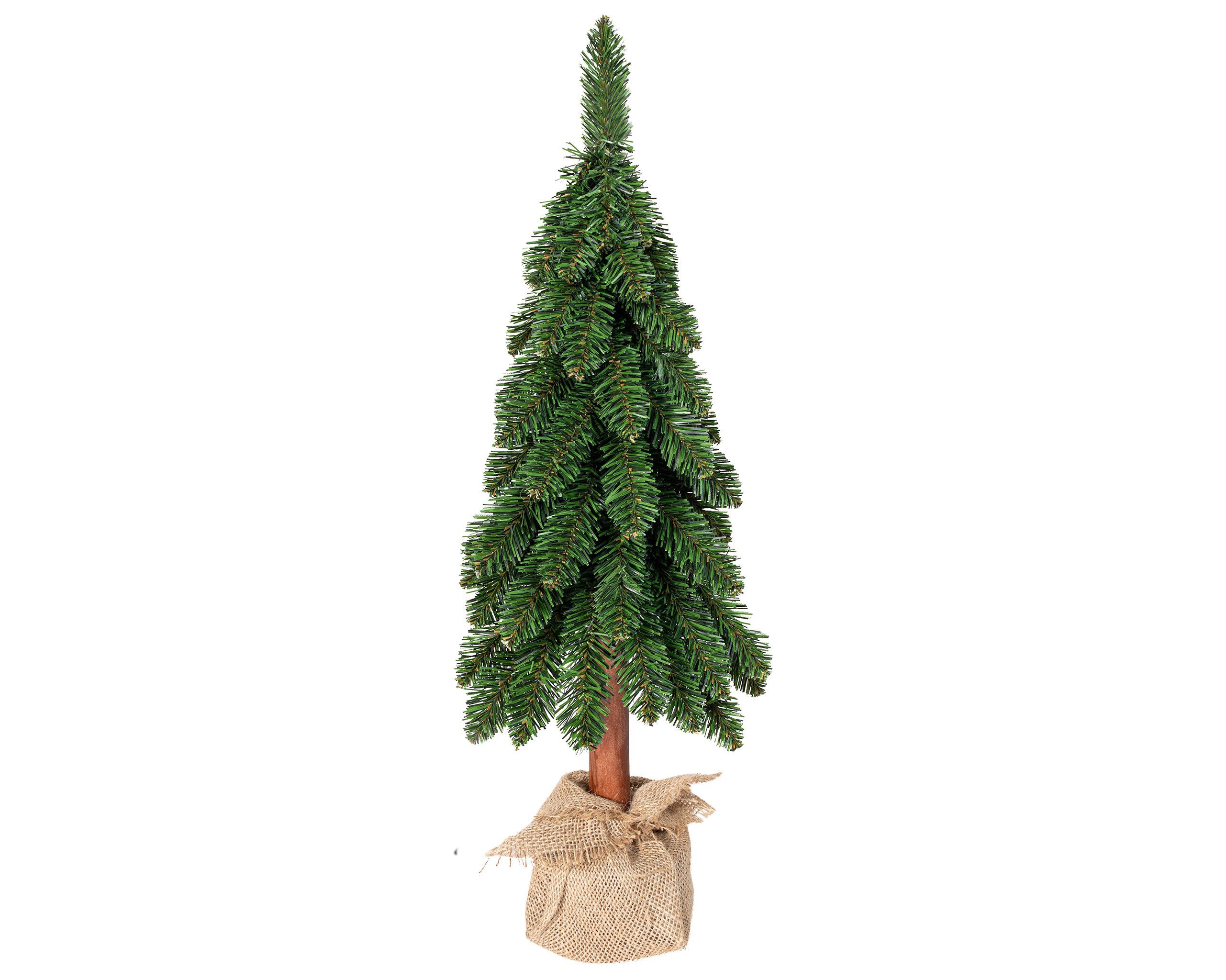 Kaemingk Knstlicher Weihnachtsbaum, Tannenbaum knstlich im Stoffsack 65cm  Grn