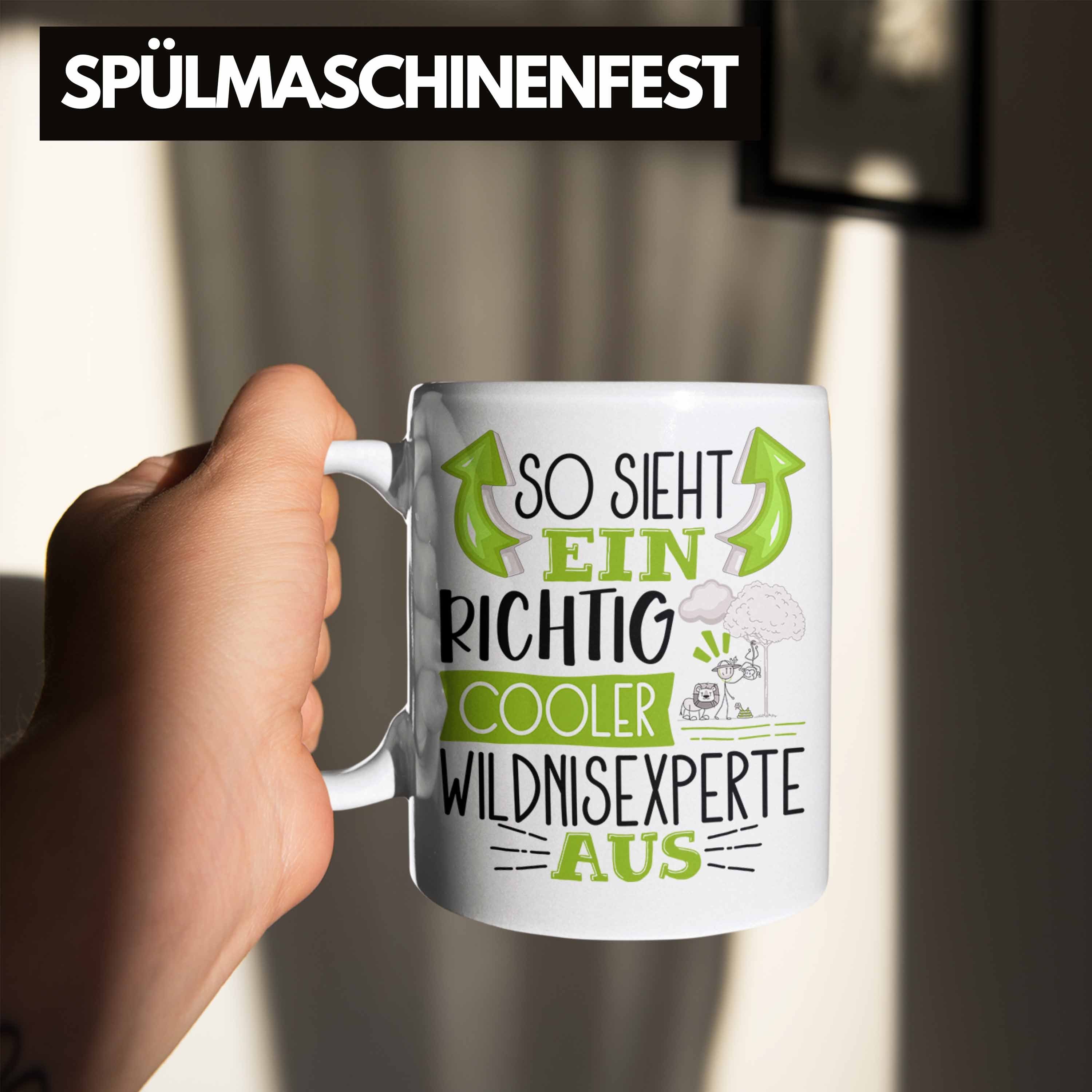 Sieht Cooler Wild Aus Wildnisexperte für Ein Geschenk Weiss So Richtig Tasse Trendation Tasse