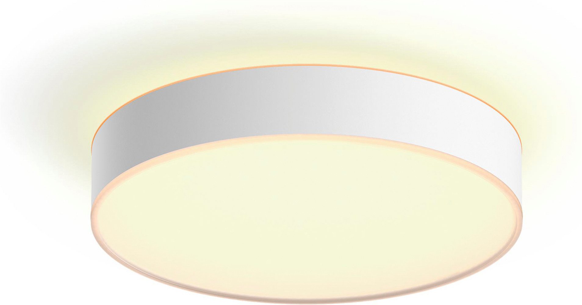 Philips Hue LED Deckenleuchte White Ambiance Devere, für Badezimmer Größe M, 1900lm, weiß, Abschaltautomatik, Bluetooth, CCT - über Fernbedienung, Dimmer, Dimmfunktion, Einschlafhilfe, Farbsteuerung, Farbwechsel, Fernbedienung, Infrarot inkl., Memory, nach Trennung vom Netz, Nachtlichtfunktion, Smart Home, Timerfunktion, Weckerfunktion, dimmbar über Fernbedienung, mehrere Helligkeitsstufen, LED fest integriert, warmweiß - kaltweiß, App- & Sprachsteuerung, Smart Home, versch. Weißtöne, Dimmschalter