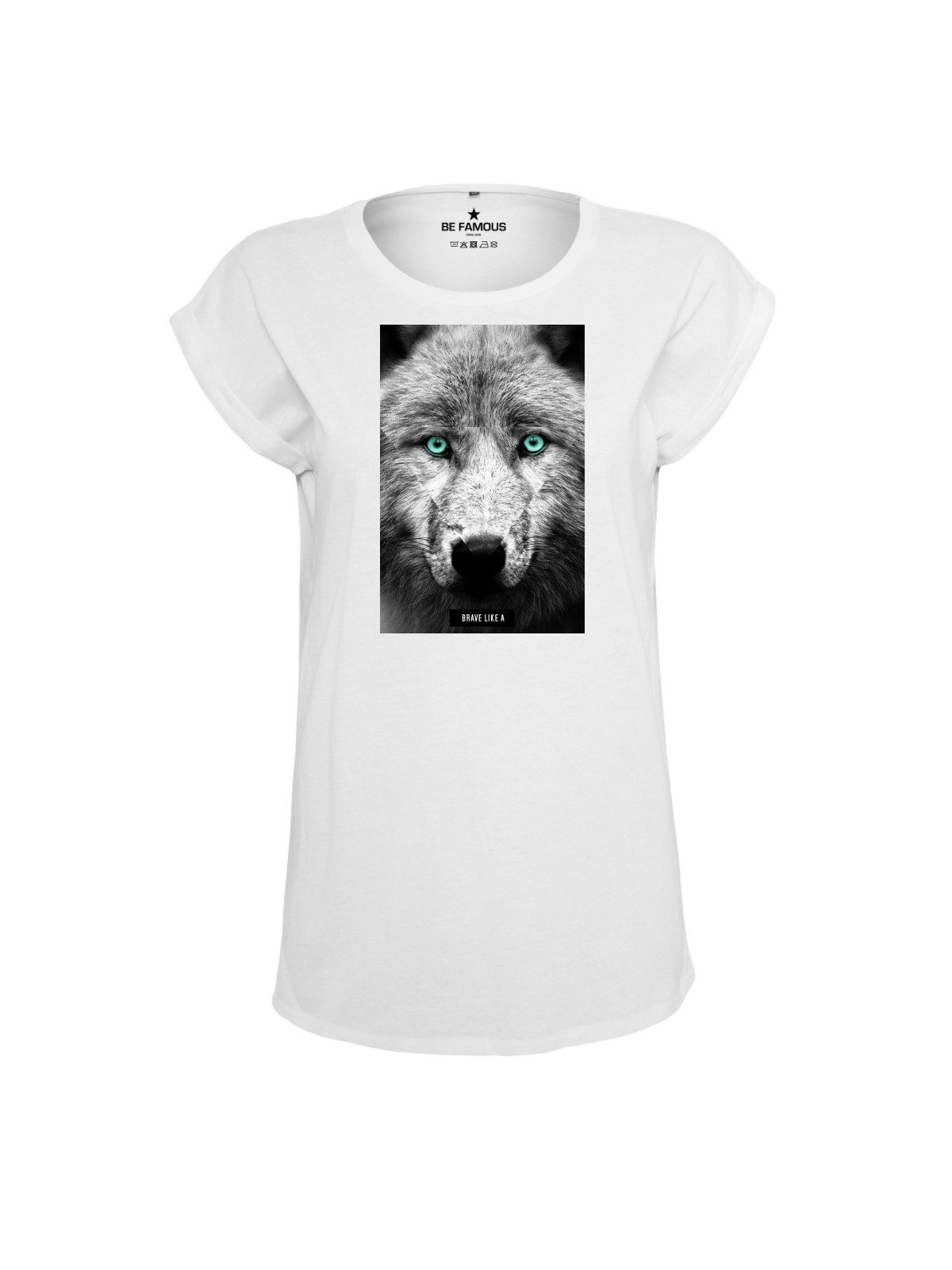 Be Famous Print-Shirt Classic Roll Up günstig online kaufen