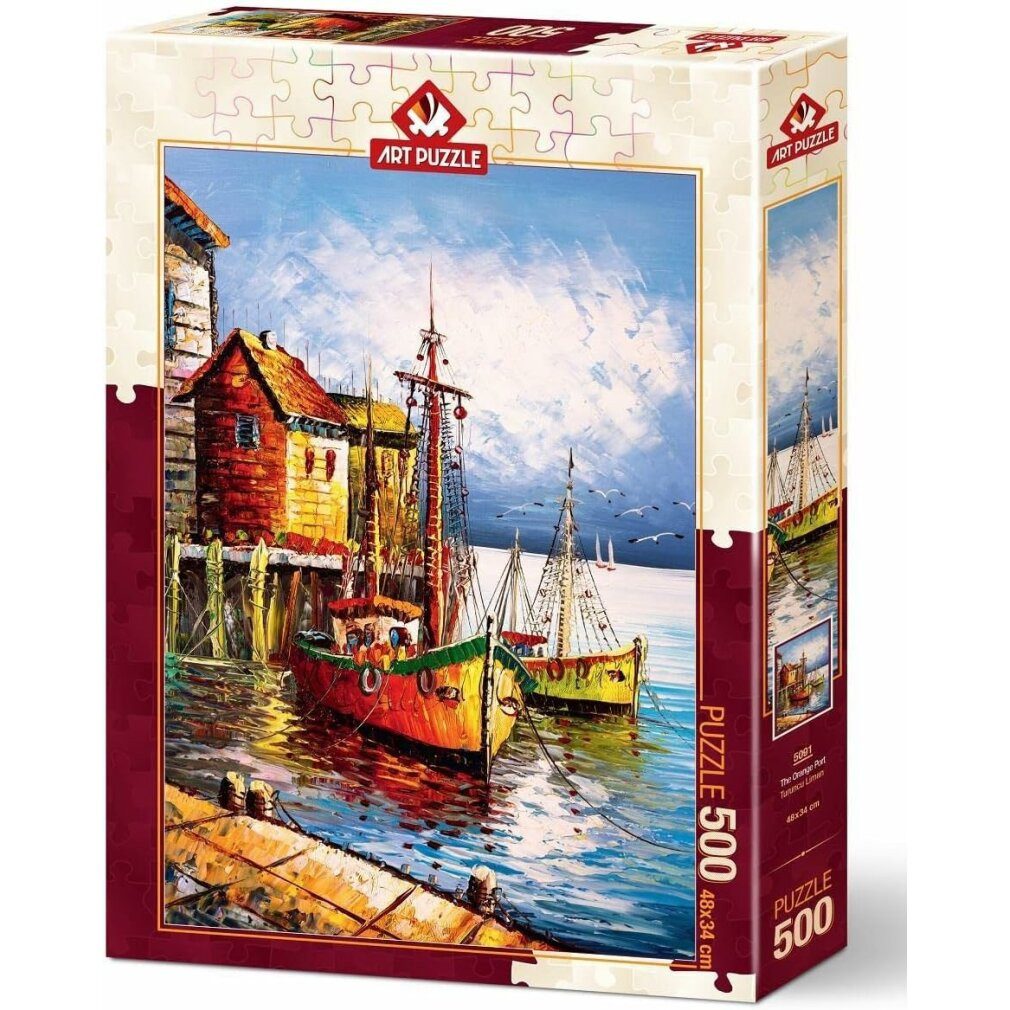 ART PUZZLE Puzzle Puzzle Orange Port 500 Teile, Puzzleteile