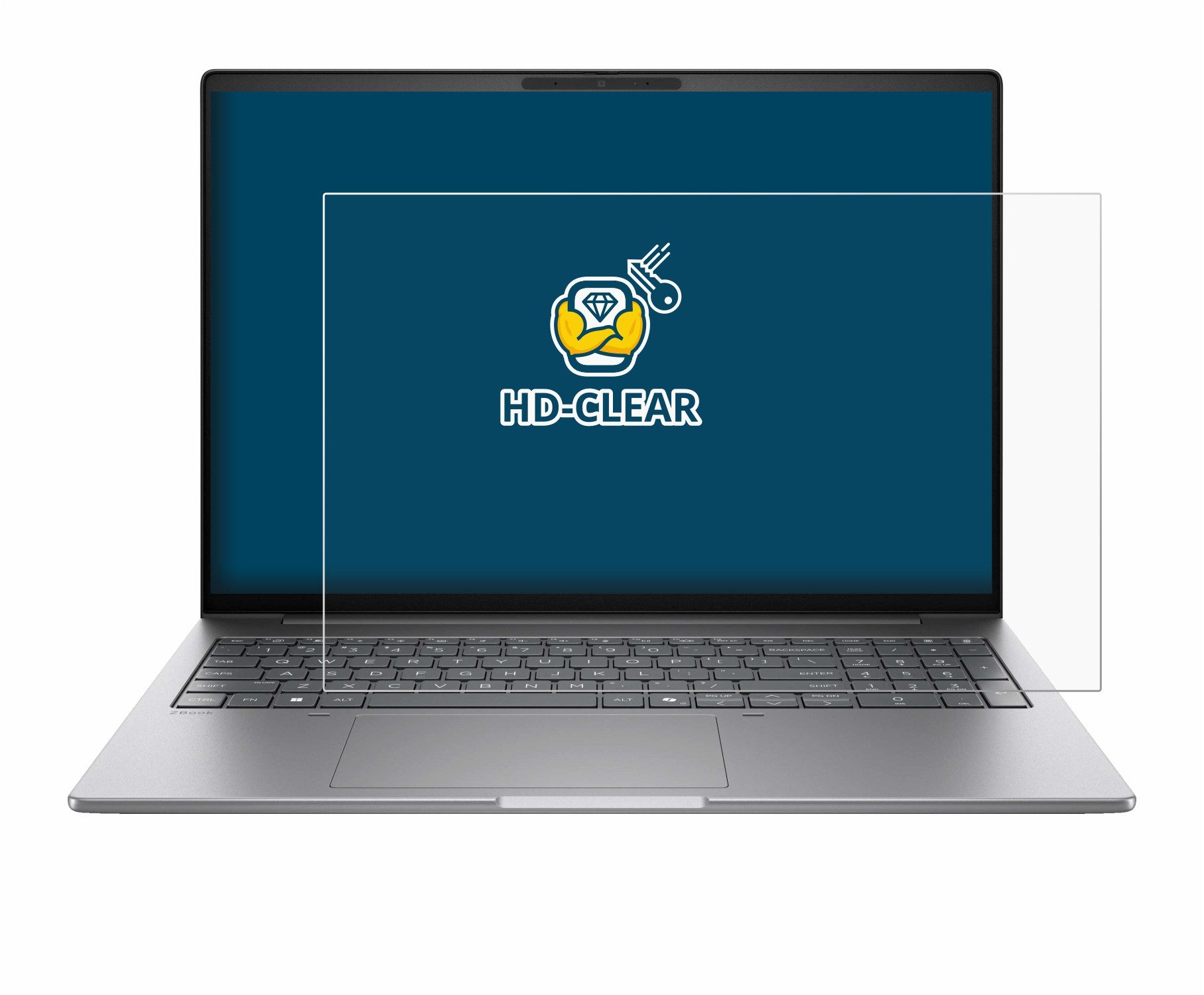 BROTECT Displayschutzfolie Schutzfolie für HP Zbook 8 G2i 16", Displayschutz Schutz Folie Klar Transparent