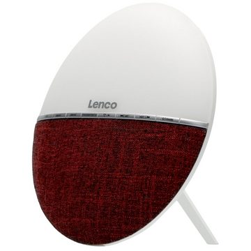 Lenco Radiowecker CRW-4BY Lichtwecker mit Farbwahl,Bluetooth, zwei Lautsprecher, Modern-Design