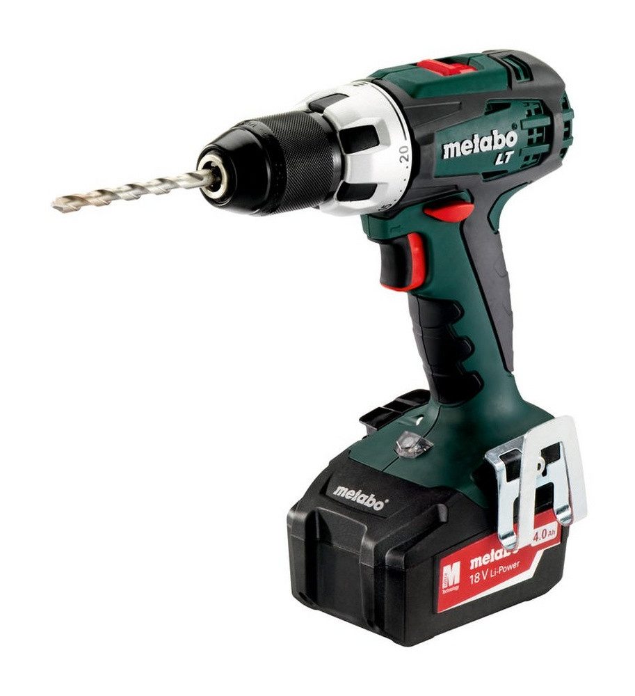 metabo Akku-Bohrschrauber BS 18 LT, 18 V, Bohrmaschine 2 x 4 Ah Li-Ion im Kunststoffkoffer