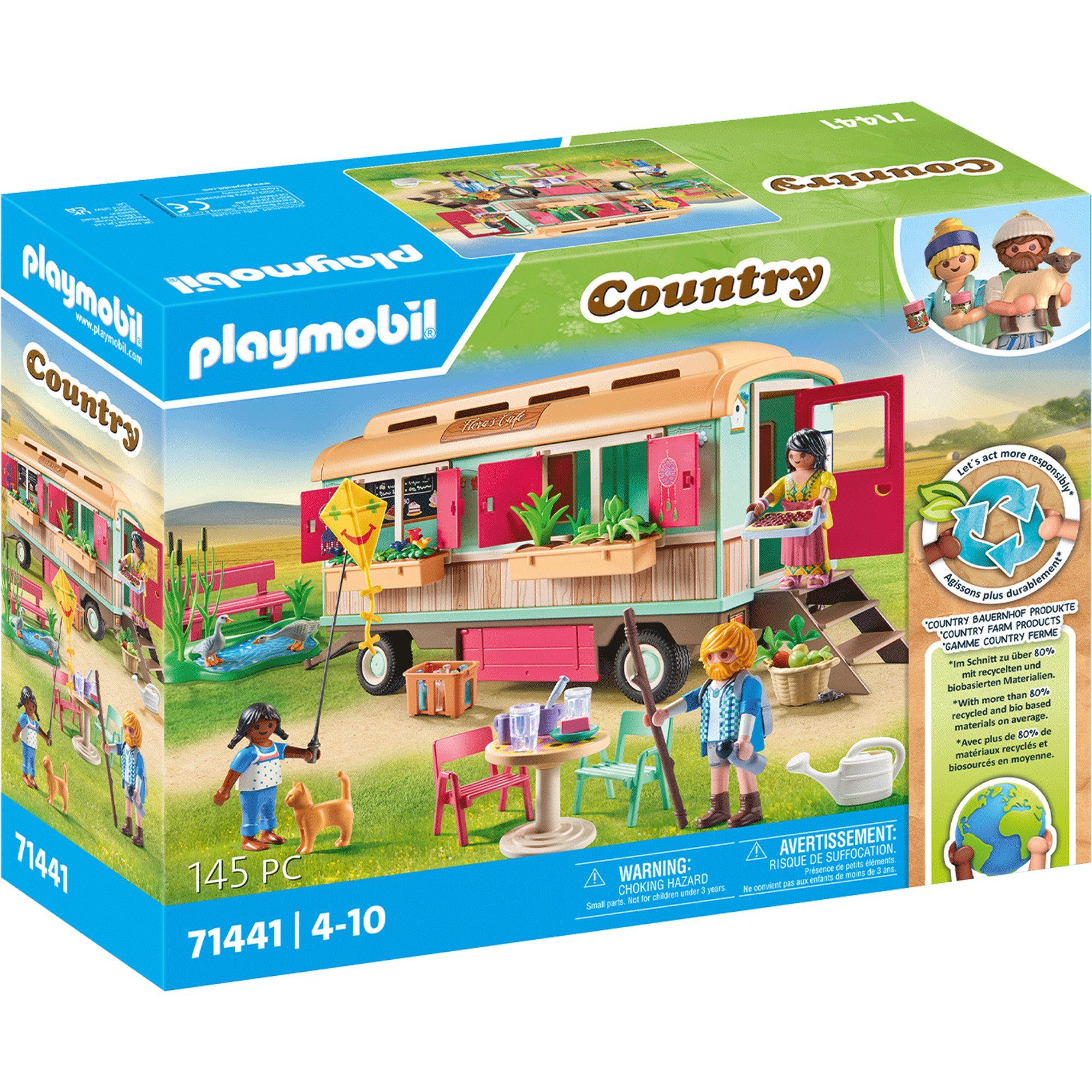Playmobil® PLAYMOBIL Country Gemütliches Bauwagencafé, Konstruktions-Spielset