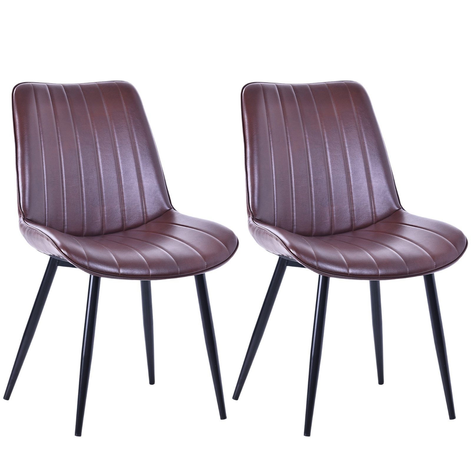 Esszimmerstuhl YZ1 STUHL-SET 2 Stück in Stoff oder Kunstleder – modern & gepolstert