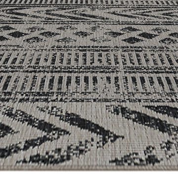 Teppich In- & Outdoor Wendeteppich Biri Schwarz Silber, NORTHRUGS, rechteckig, Höhe: 5 mm