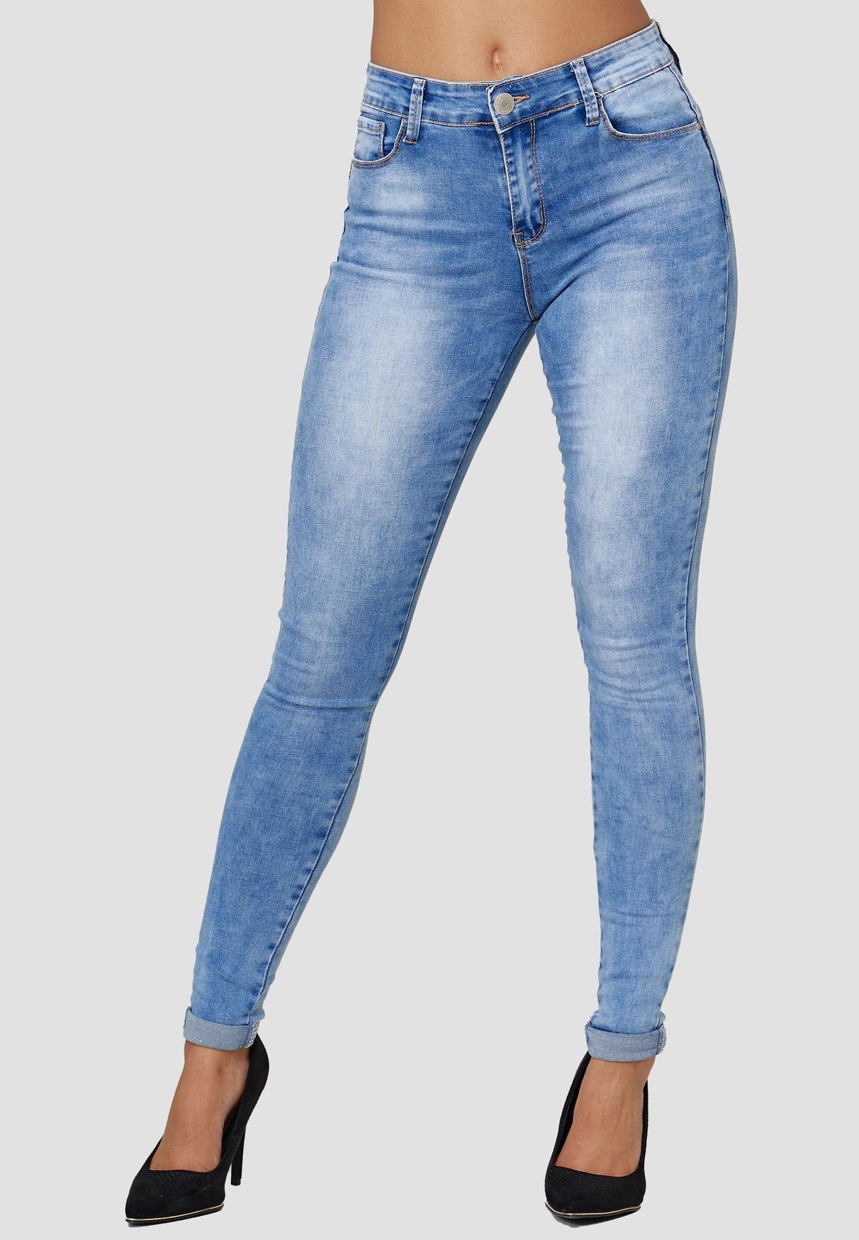 MiSS RJ Skinny-fit-Jeans »3520« (skinny fit, 1-tlg., Reißverschluss) Damen  Denim High Waist Jeans Slim Fit Stretch Hose Push Up online kaufen | OTTO