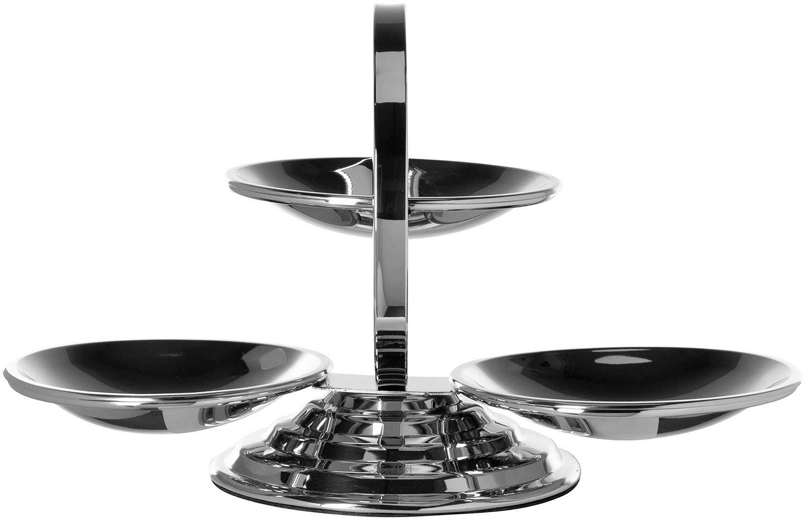 Fink Etagere SERVO, Edelstahl, (1-tlg), aus Edelstahl, mit 3 Schälchen, Höhe ca. 31,5 cm