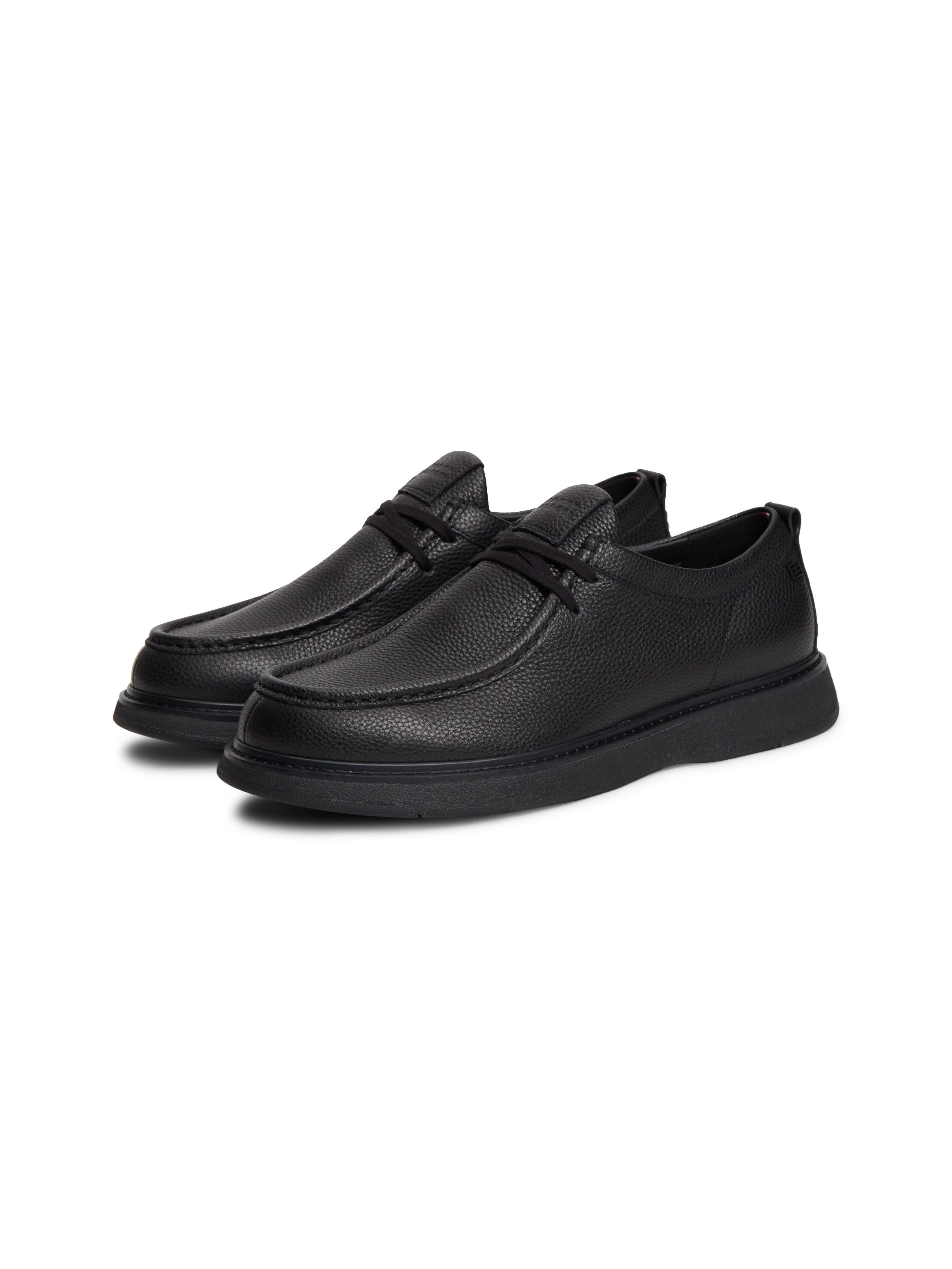 Tommy Hilfiger COMFORT LEATHER MOC TOE SHOE Schnürschuh Halbschuh mit angesagter Mokassin-Naht
