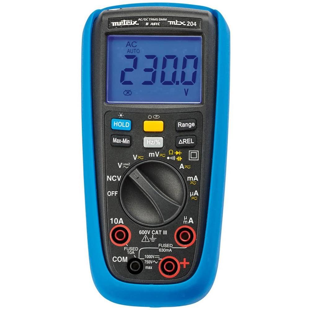 Digits, Multimeter AC+DC-Multimeter bis NO TRMS Grafik-Display NAME Digitales 6000