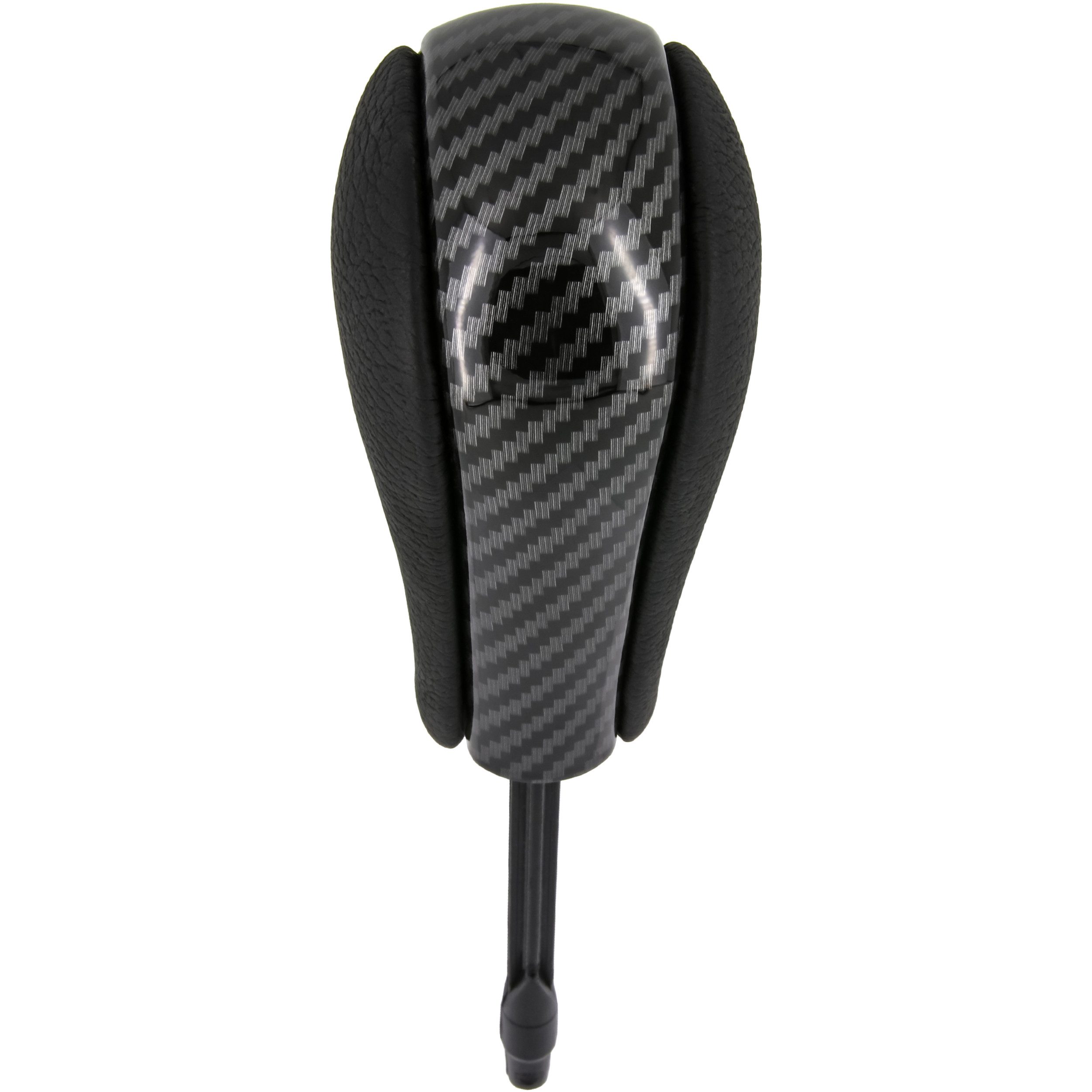 RECAMBO Schalthebel Schaltknauf, Schaltsack, Wahlhebel, Kappe für BMW 7er, E38, 1994-2001, Plug & Play, Auto Schalthebel Wahlhebel, schwarz - carbon