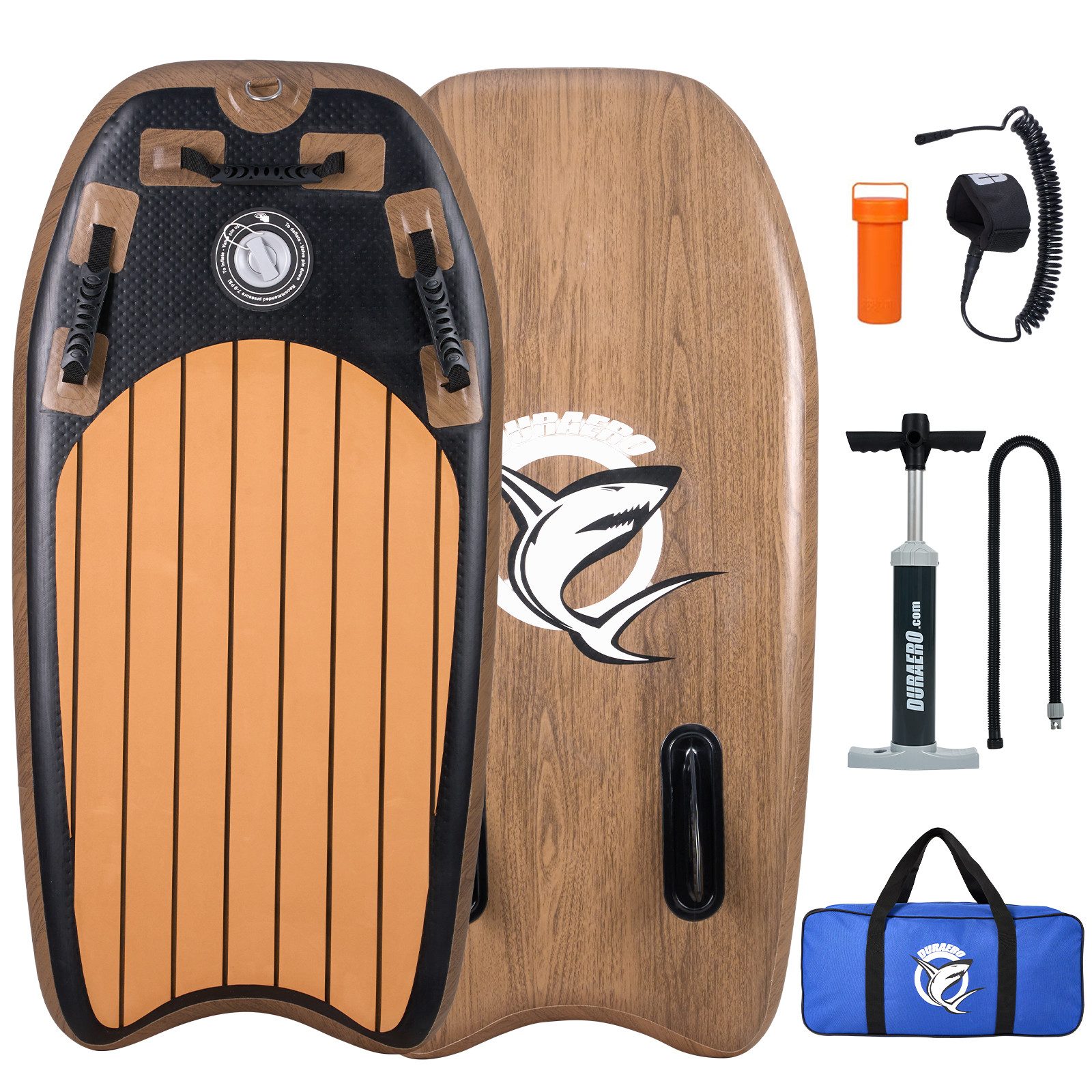 DURAERO Bodyboard DURAERO Aufblasbares Bodyboard 105 x 53 x 10 cm