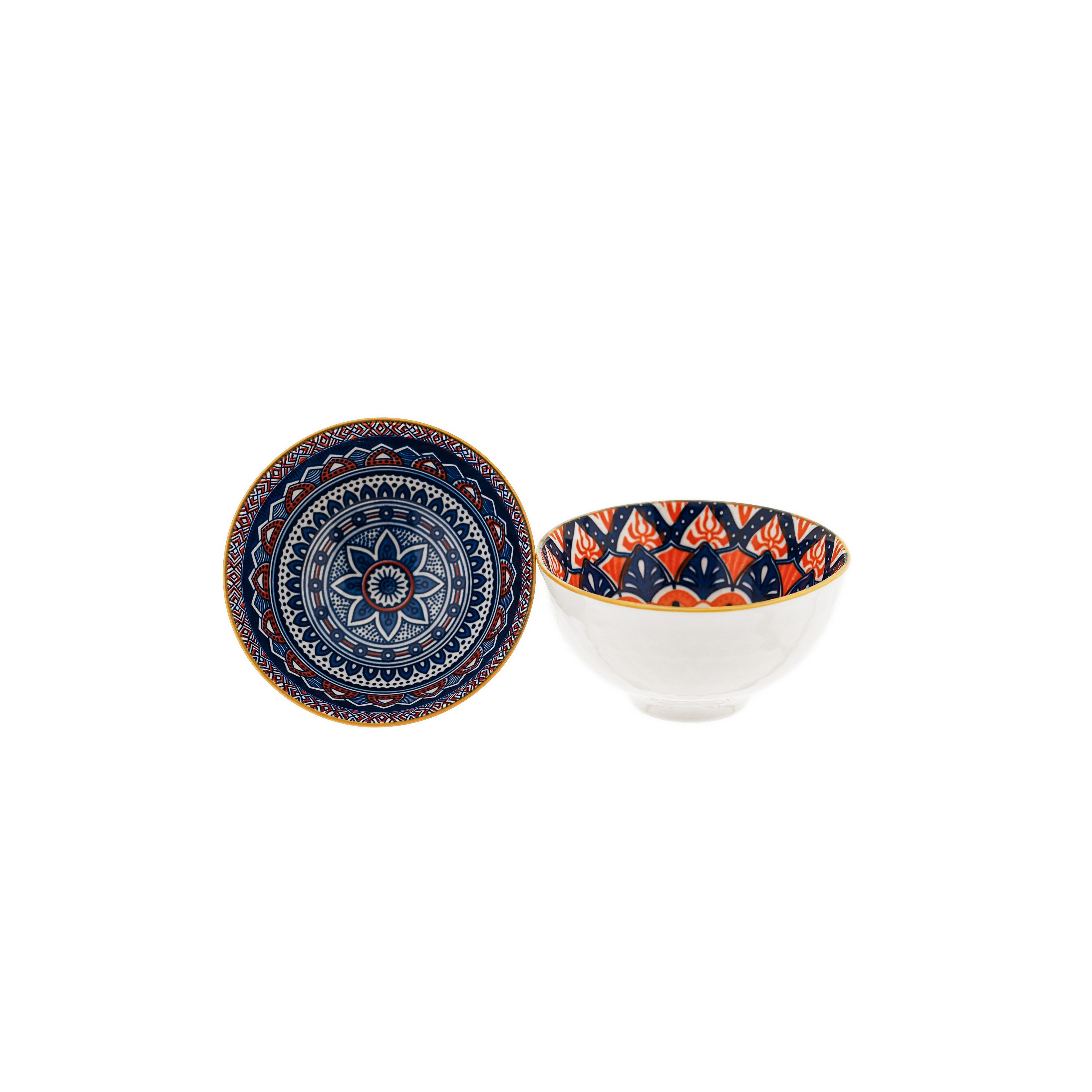 Akkaya Schale, Porzellan, (Packung, 4-tlg), aus hochwertigem Porzellan, mit orientalischem Design